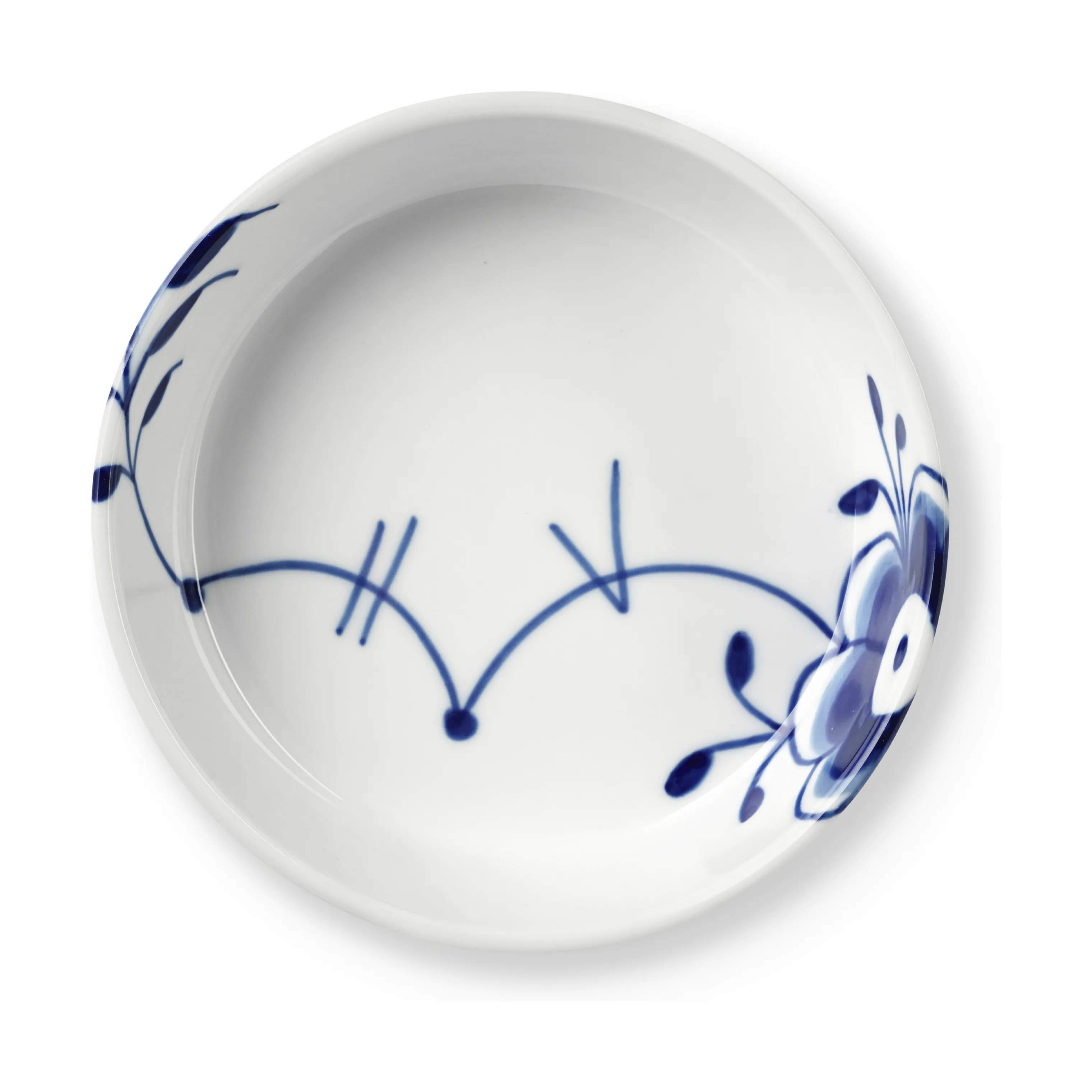 Royal Copenhagen Serveringsfade Blå Mega Riflet Fad i 12,5 cm, 4