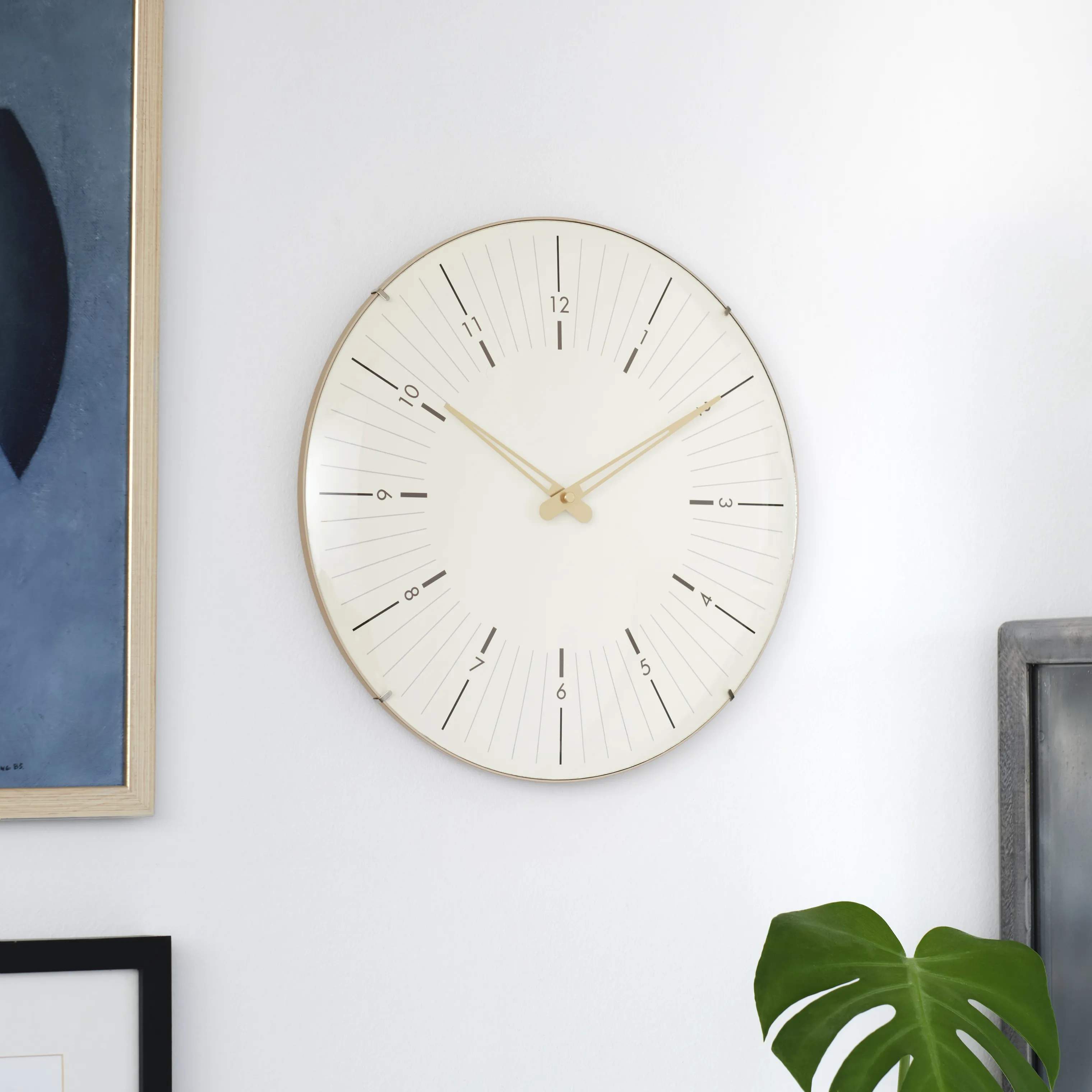 CASA Living Vægure Vægur i Creme/antik guld, 35 cm, 3