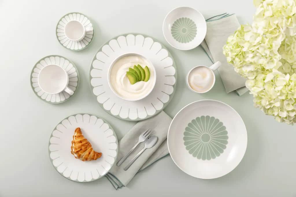 Villeroy & Boch Skåle Fleur Vert Skål i Hvid/grøn indeni, 3