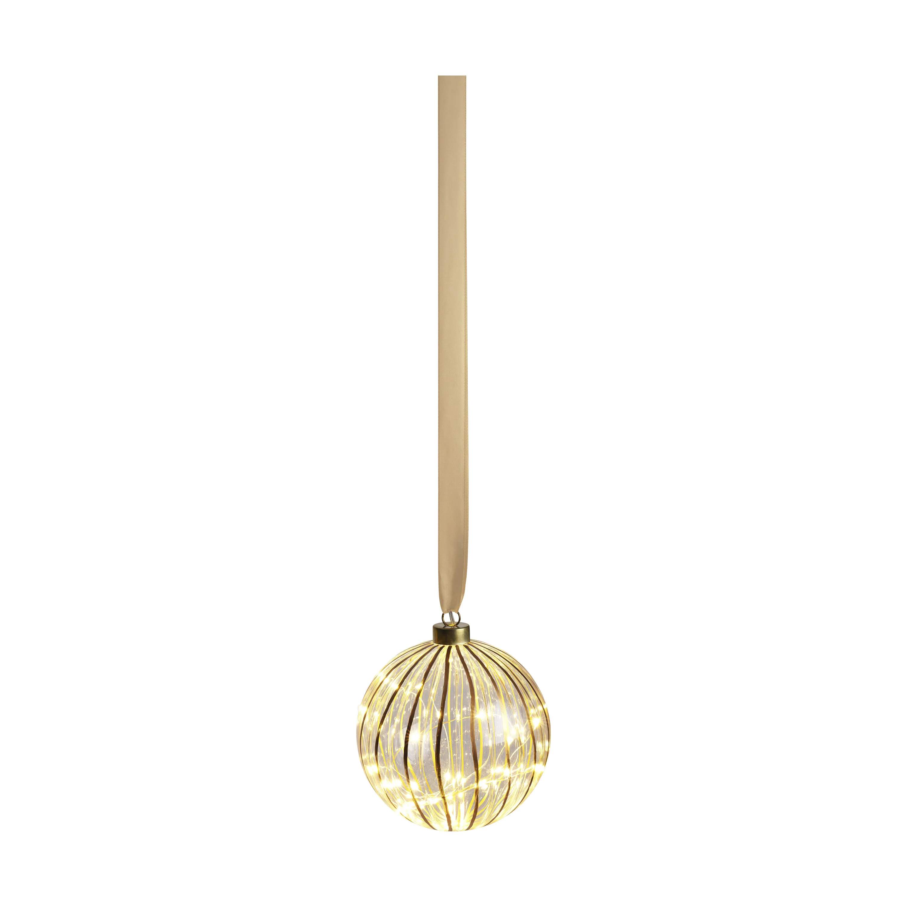 LED Ophæng - Kugle, guld/kugle, large