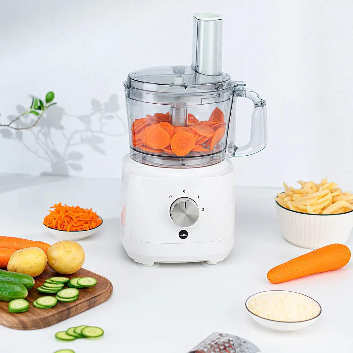 Wilfa Foodprocessorer Foodprocessor FP2-1000W i Hvid, 2