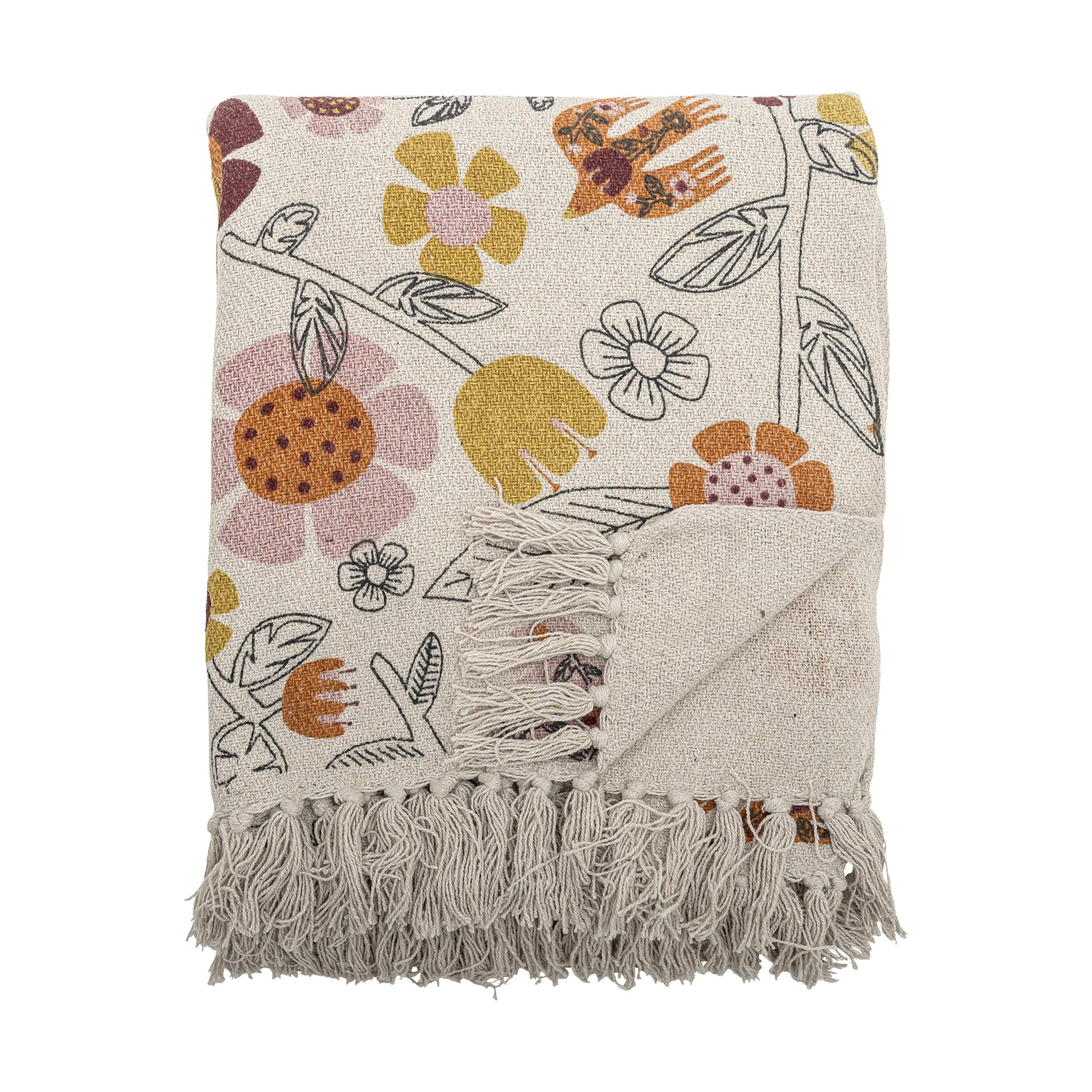 Bloomingville Plaider Vivielle Plaid i Multifarvet, 1