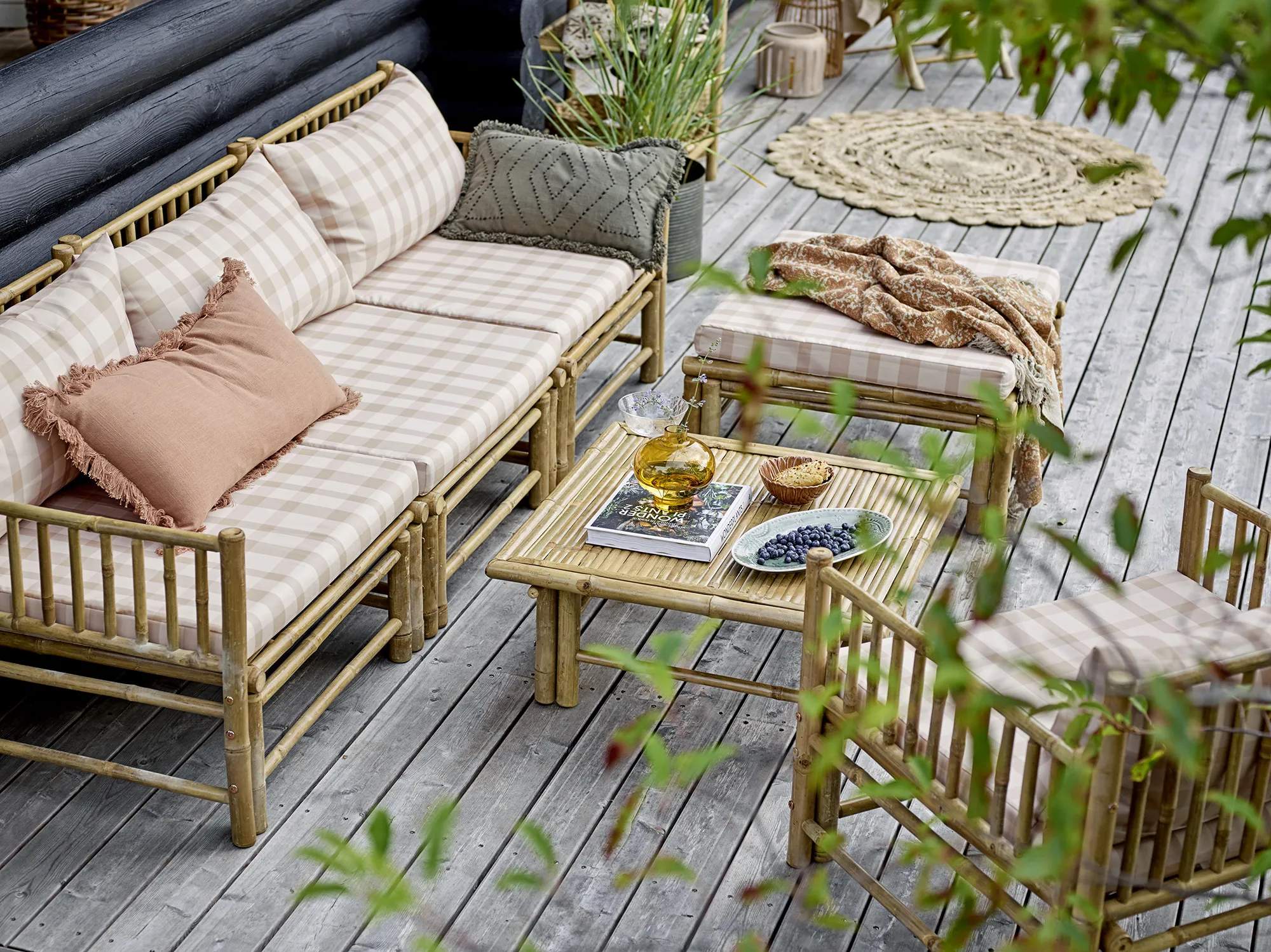 Bloomingville Havesofaer Korfu Modul Havesofa - Højre Hjørne i Natur, Højre hjørne, 2