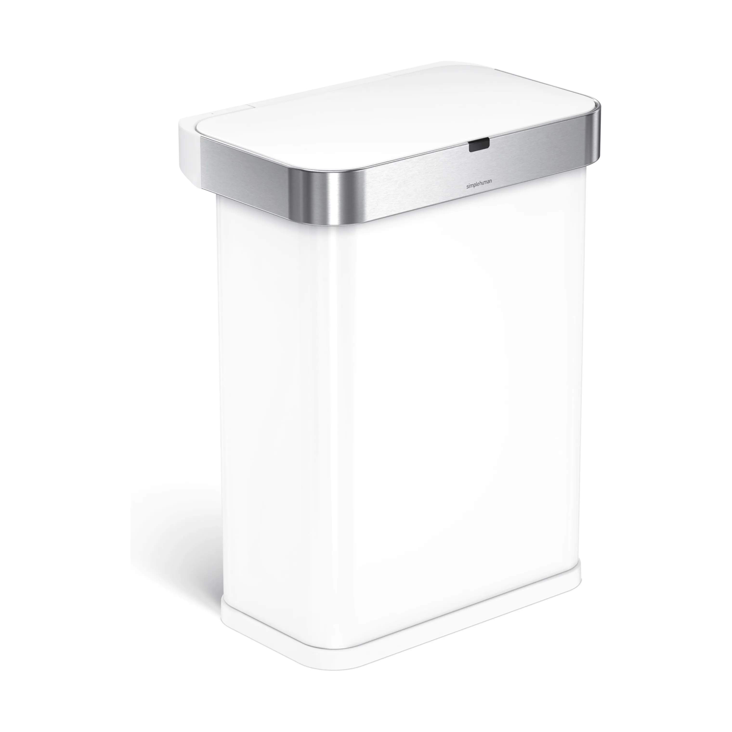 Simplehuman Spande uden pedal Affaldsspand i Hvid, 3