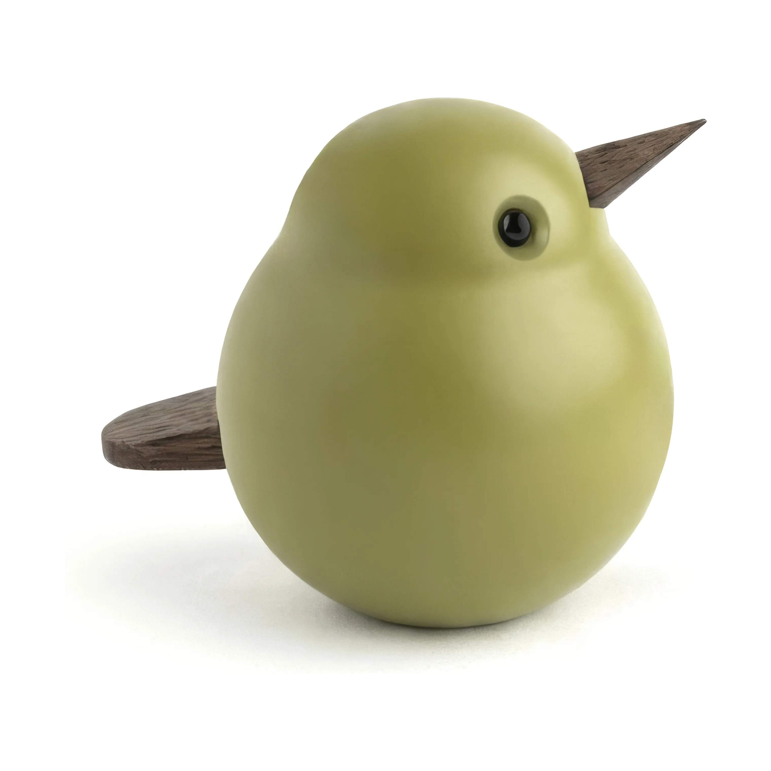 Novoform Dyrefigurer Figur - Spurvebaby i Moss Green, 6 cm, 1