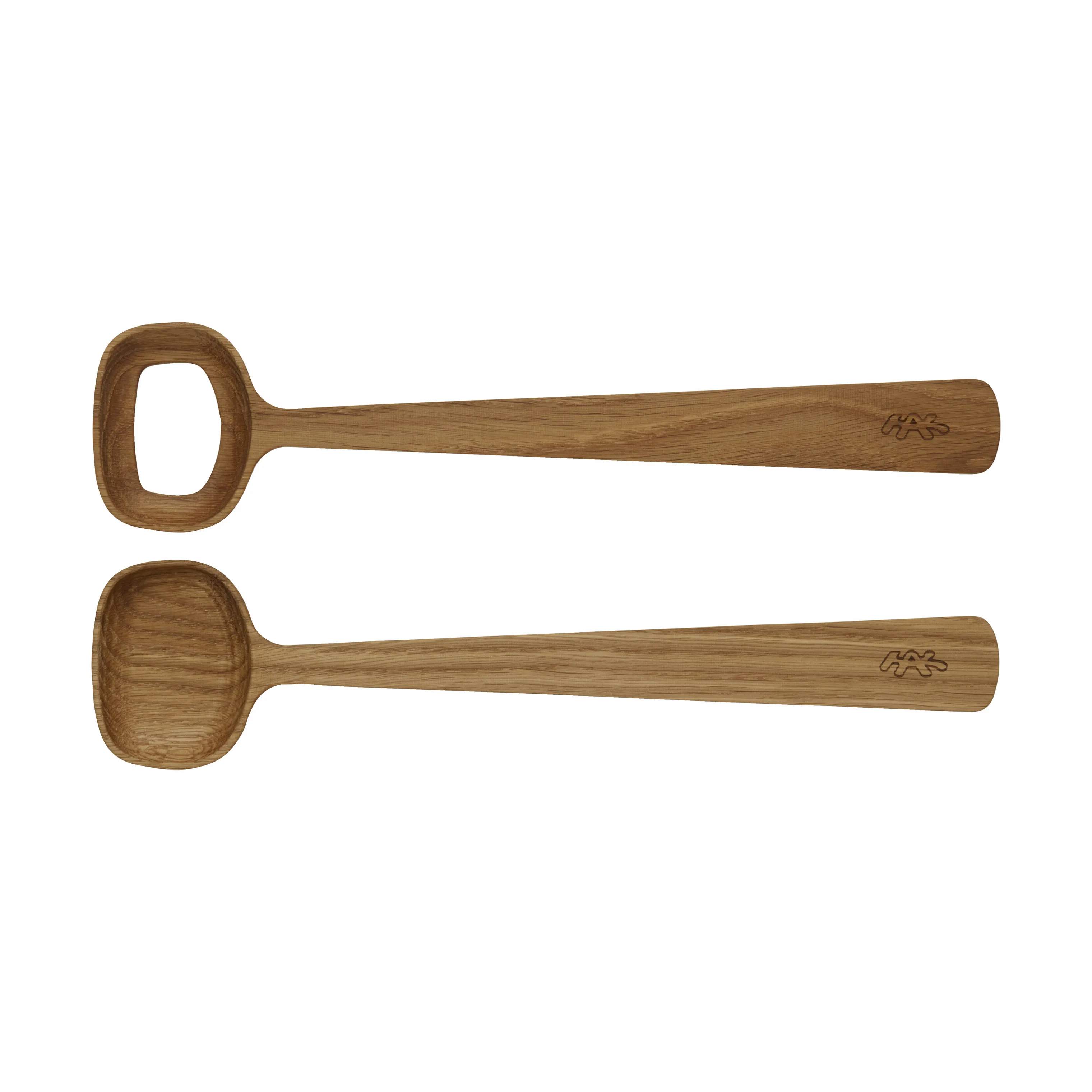 Kähler Salatbestik Hammershøi Salatbestik - 2 dele i 15 cm, Egetræ, 1