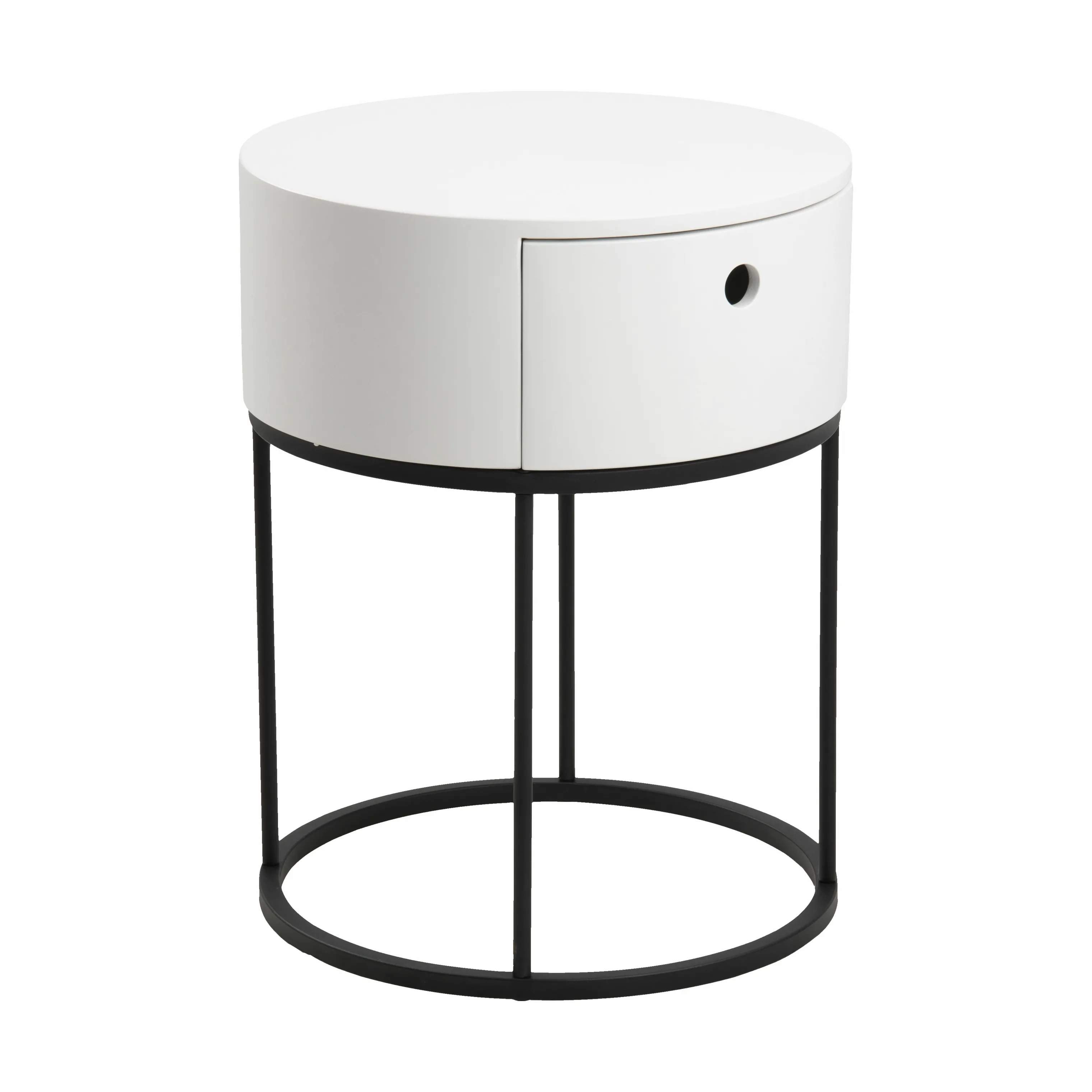 CASA Living Sengeborde Polo Natbord i Hvid, 4