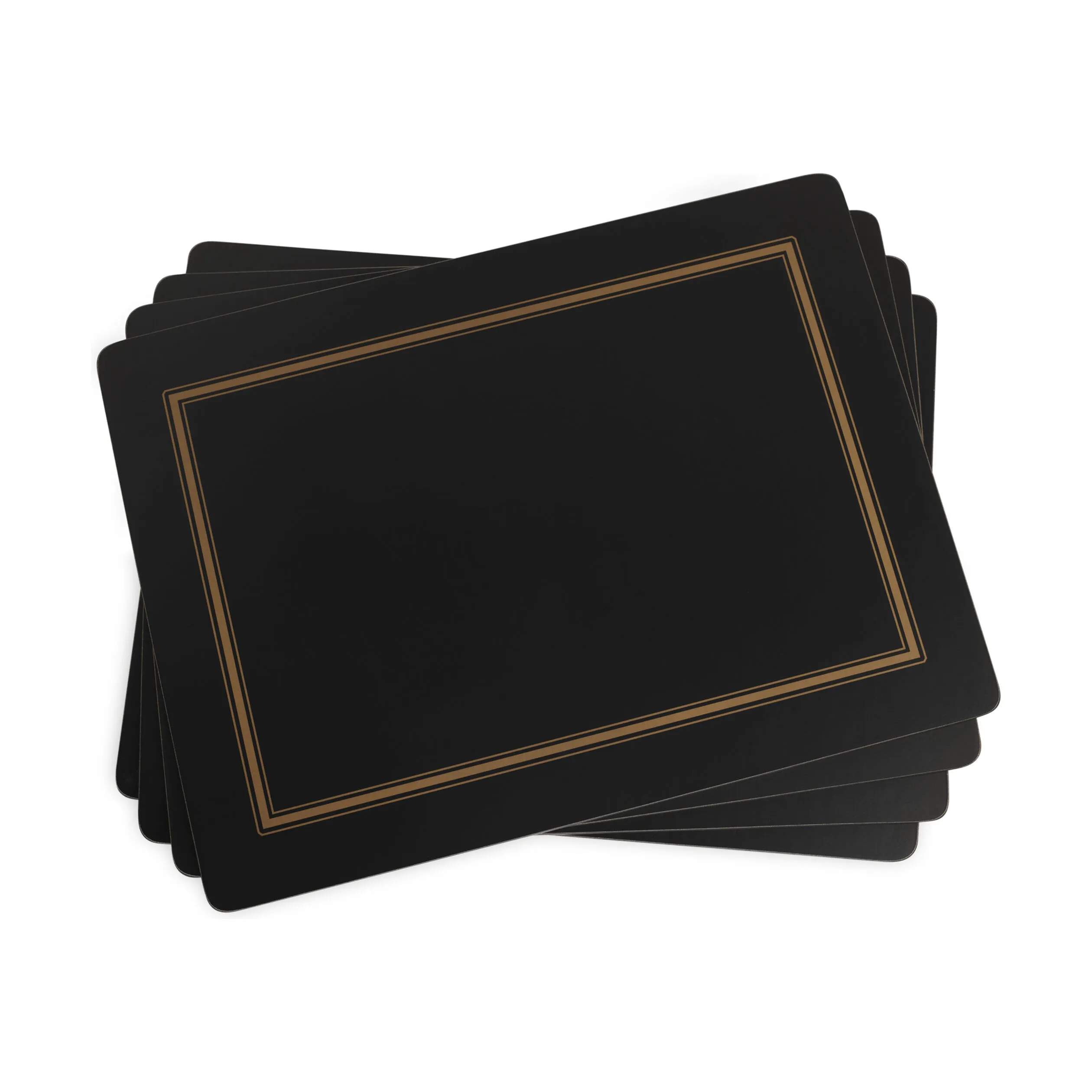 Spode Dækkeservietter Pimpernel Dækkeservietter - 4 stk. i sort/guld, 1