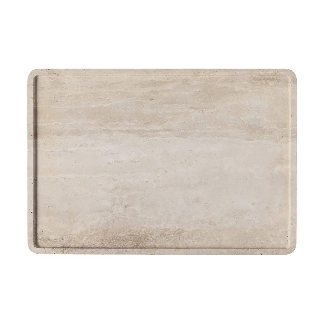 Manufacture Travertine Serveringsfad, beige, large