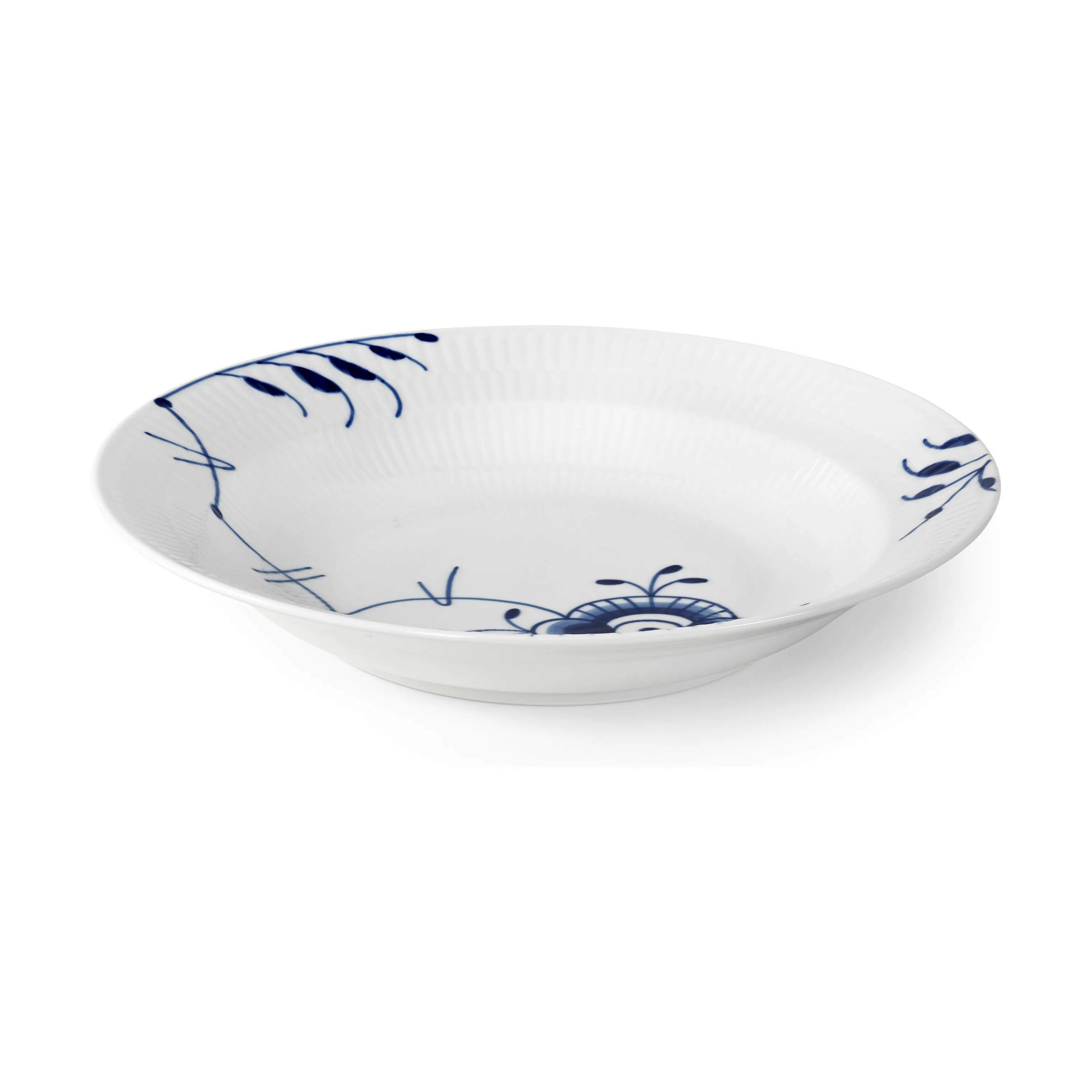 Royal Copenhagen Dybe tallerkener Blå Mega Riflet Dyb Tallerken i 27 cm, 3
