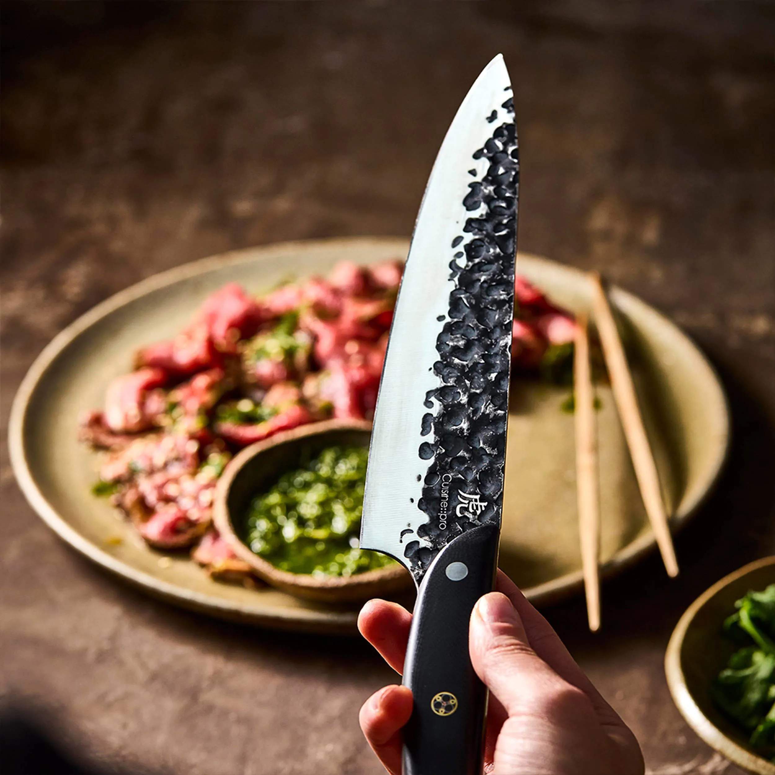 THE CUSTOM CHEF™ Kokkeknive Cuisine::pro Kuro Kiba Cuisine::pro® Kuroi Kiba™ Kokkekniv i Black, 6