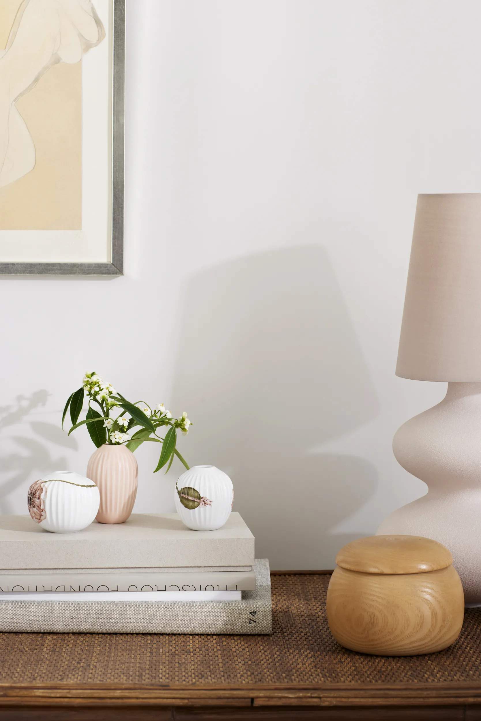 Kähler Vaser Hammershøi Poppy Vase - 3 stk. i hvid, 2