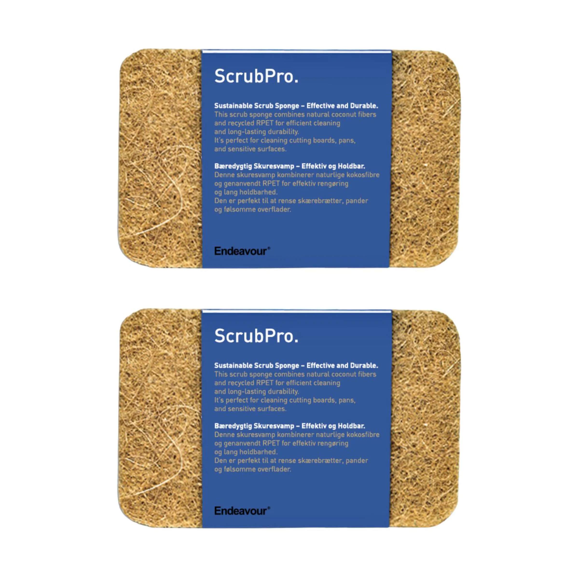 Scrubpro Svampe - 2 stk., natur, large