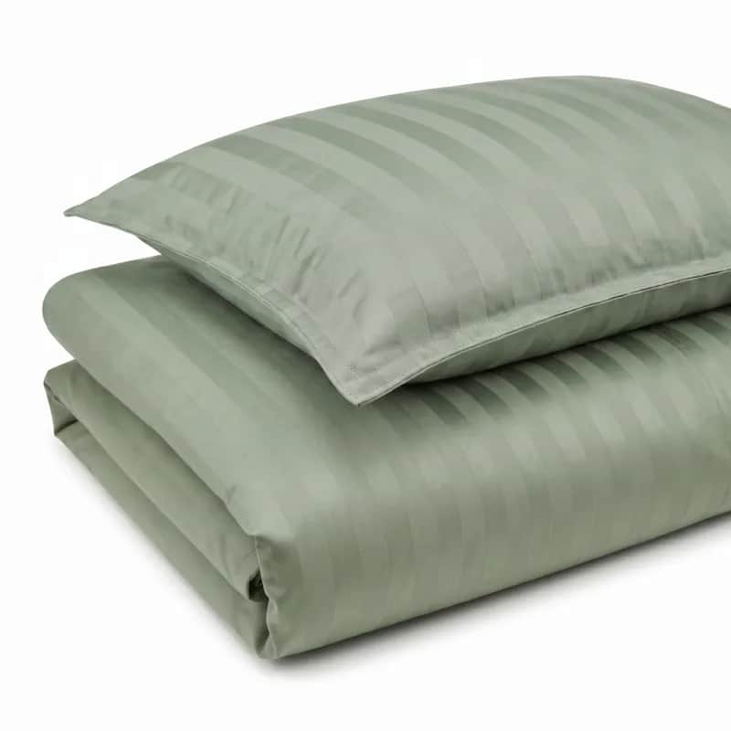 Casa Decór Sengetøj Dreamers Stripe Sengetøj i Sea Grass, B140 x L200 cm, 1