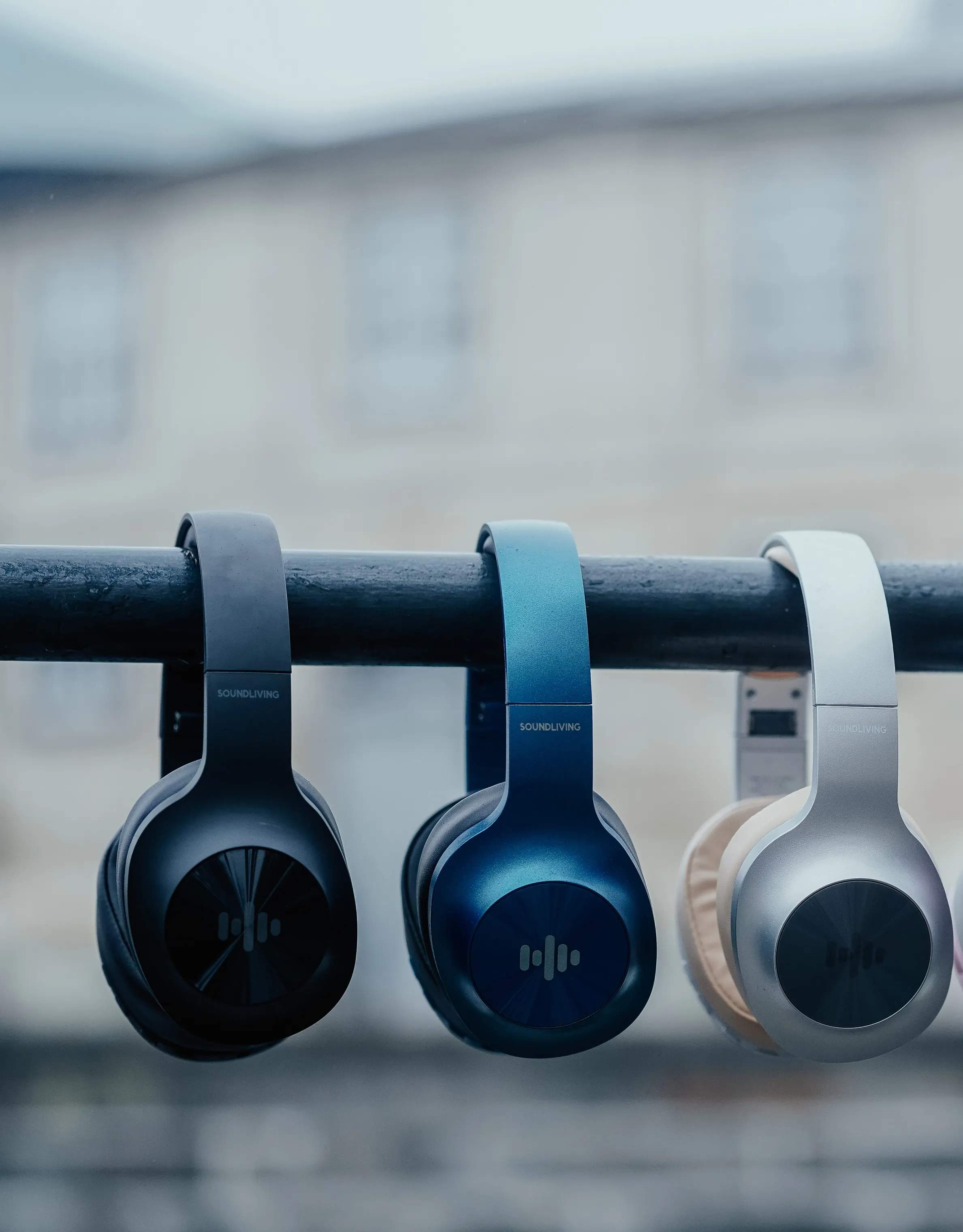 Soundliving Hovedtelefoner Soul Trådløse Høretelefoner i Blue Metallic, 2