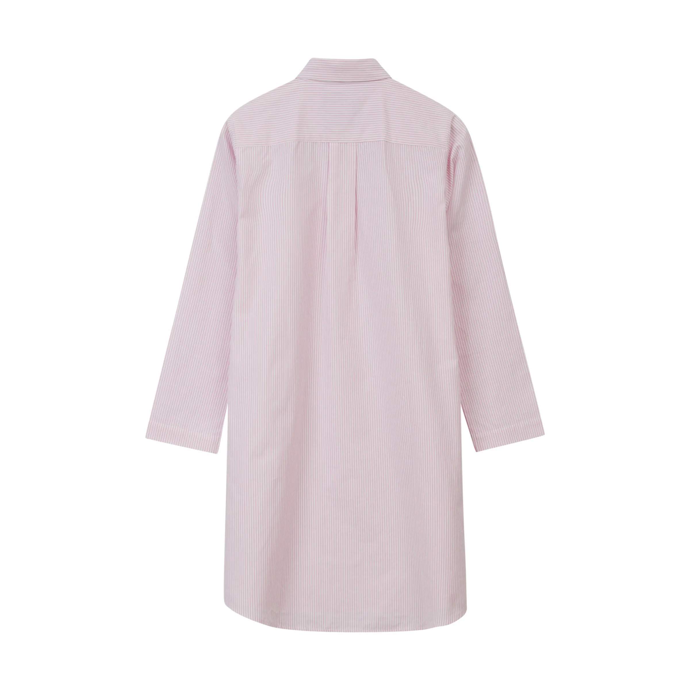 Lexington Pyjamas Icons Pyjamasskjorte Organic Dame i Pink/White, XL, 4