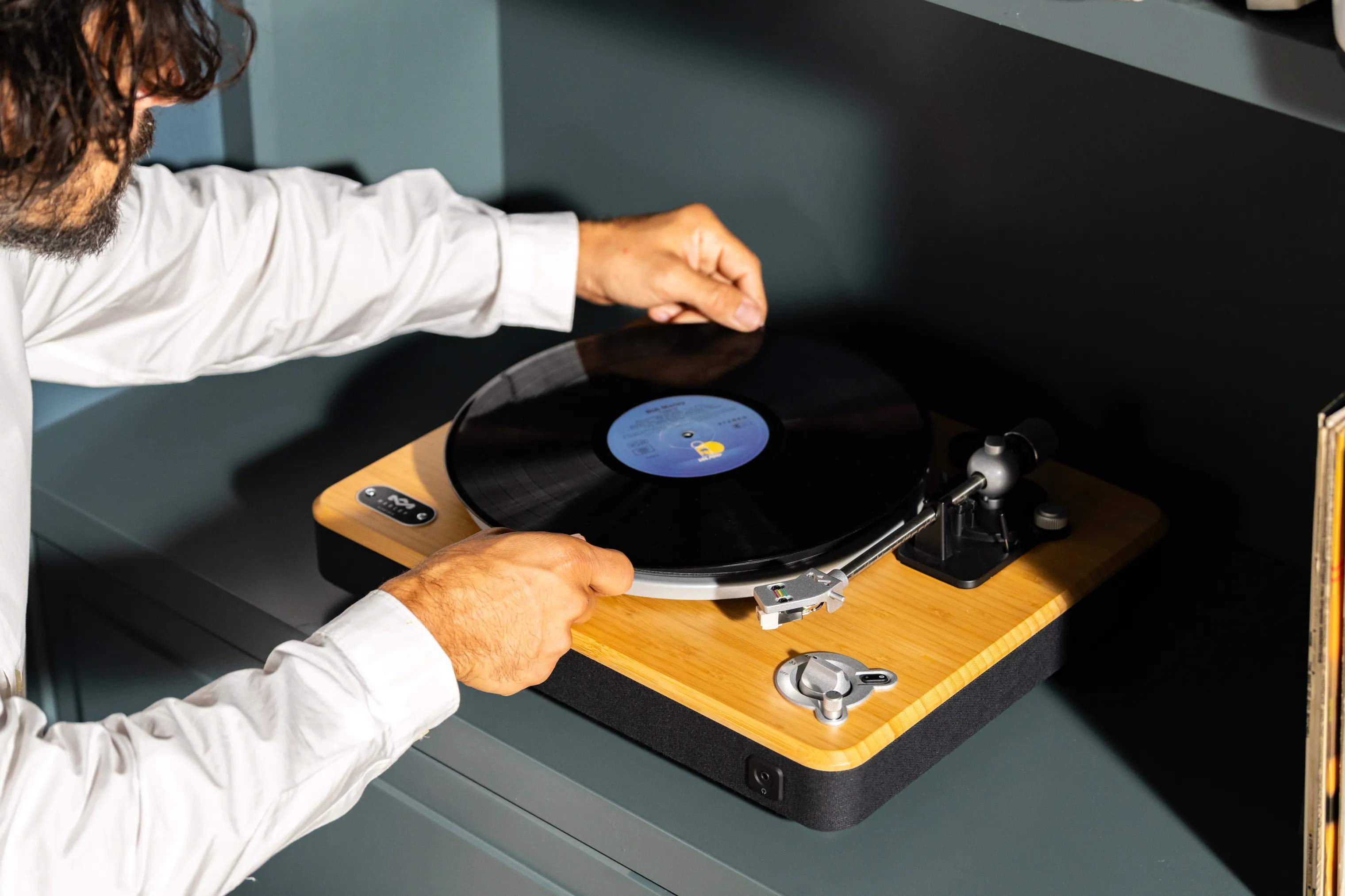 Marley Højtalere Stir It Up Pladespiller i Signature Black, 2