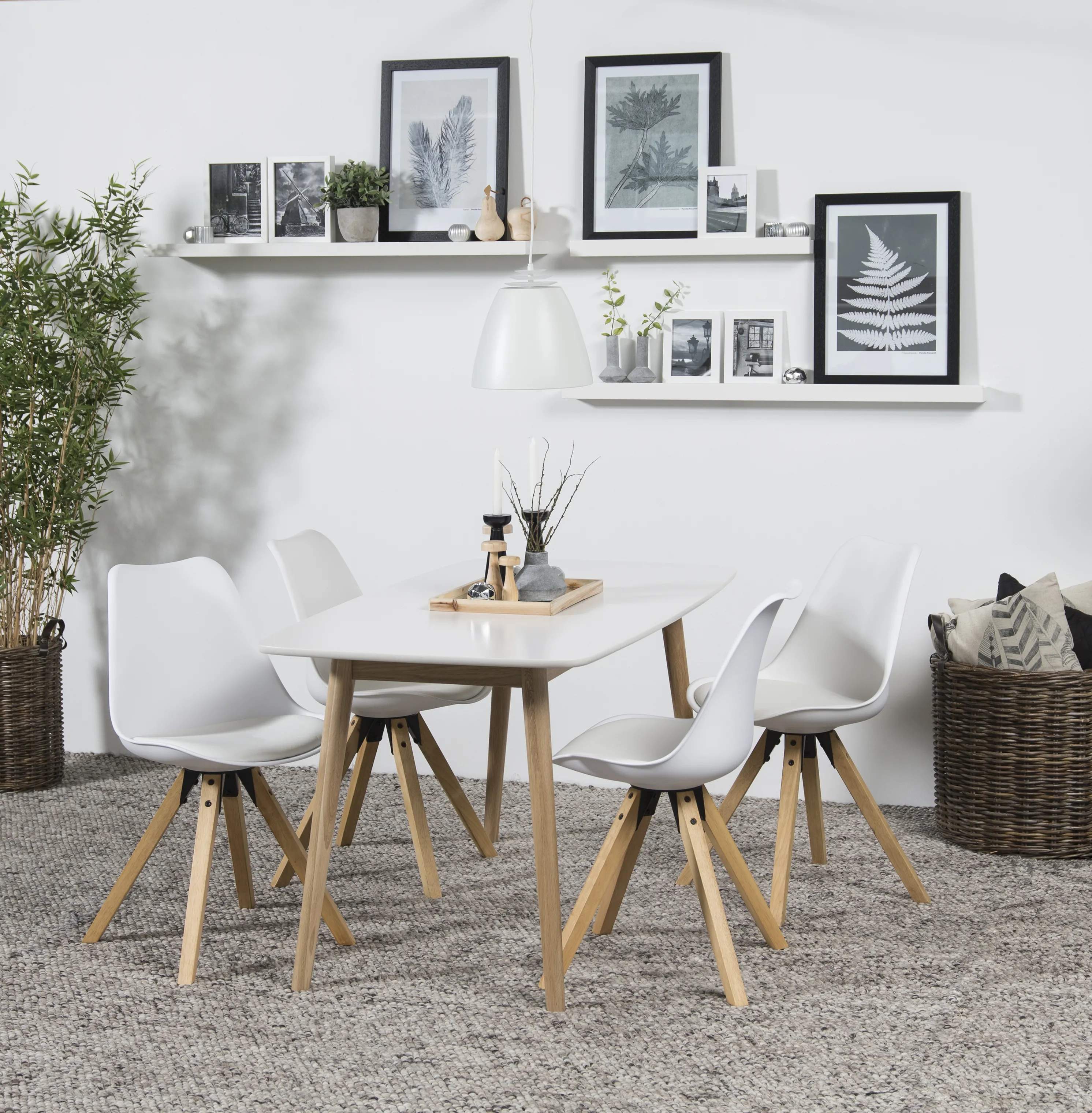 CASA Living Spisebordsstole Dima Spisebordsstol - 2 stk. i Hvid, 2
