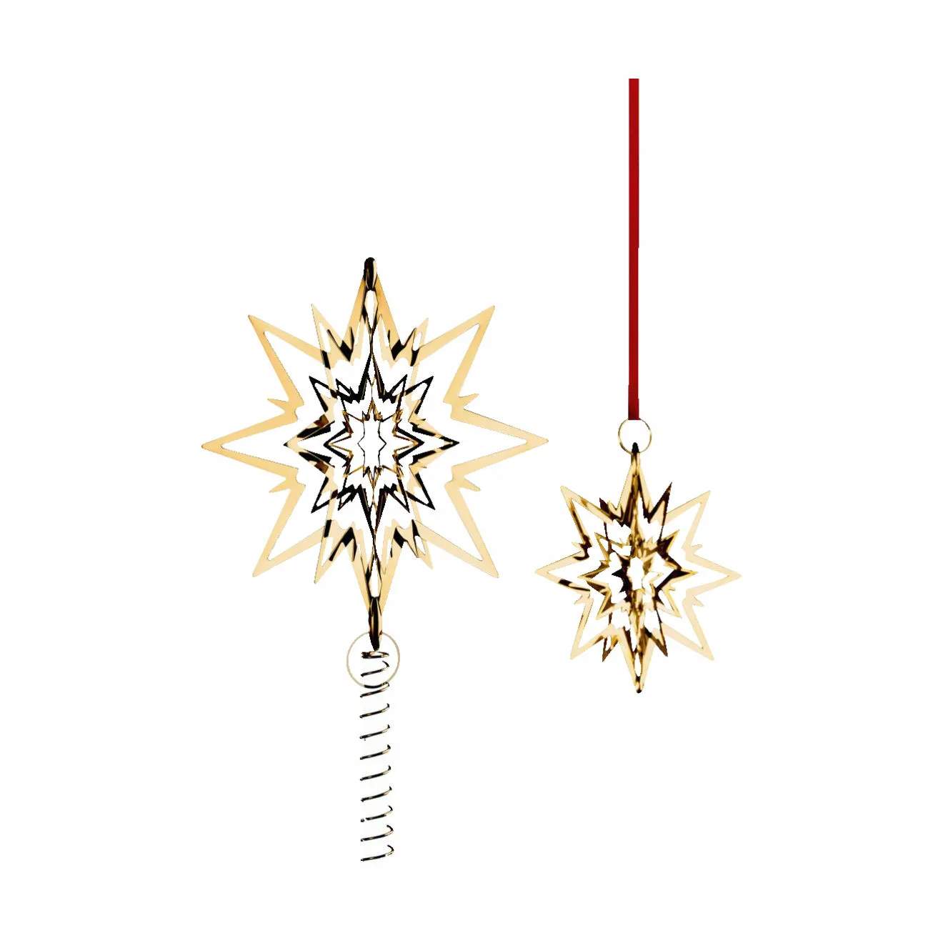 Georg Jensen Topstjerner Christmas Collectibles 1993 Topstjerne - Stor i Guldfarvet, Stor, 4