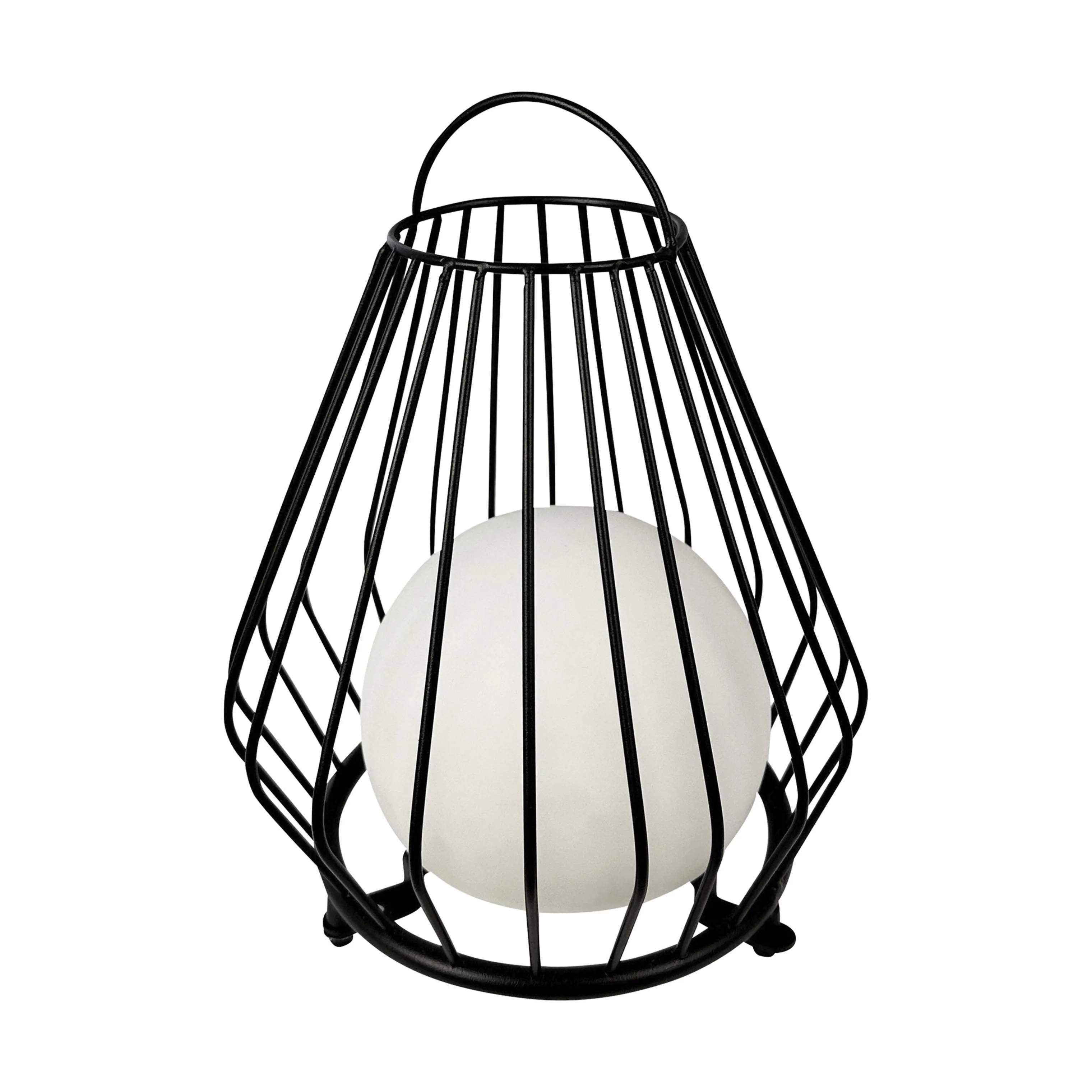 Dyberg Larsen Lanterner Evesham Udendørs Lanterne i Sort/ Hvid, 23 cm, 1