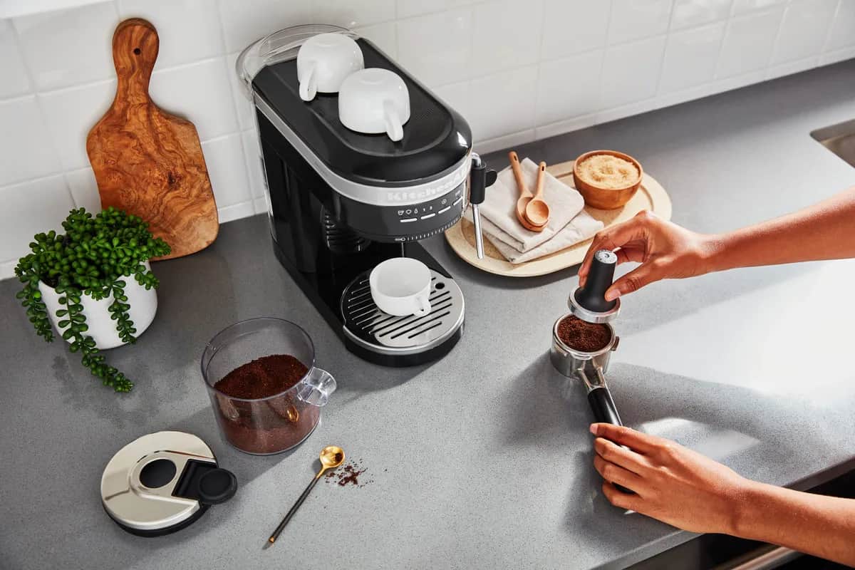 KitchenAid Espressomaskiner Artisan Espressomaskine i Cast Iron Black, 3