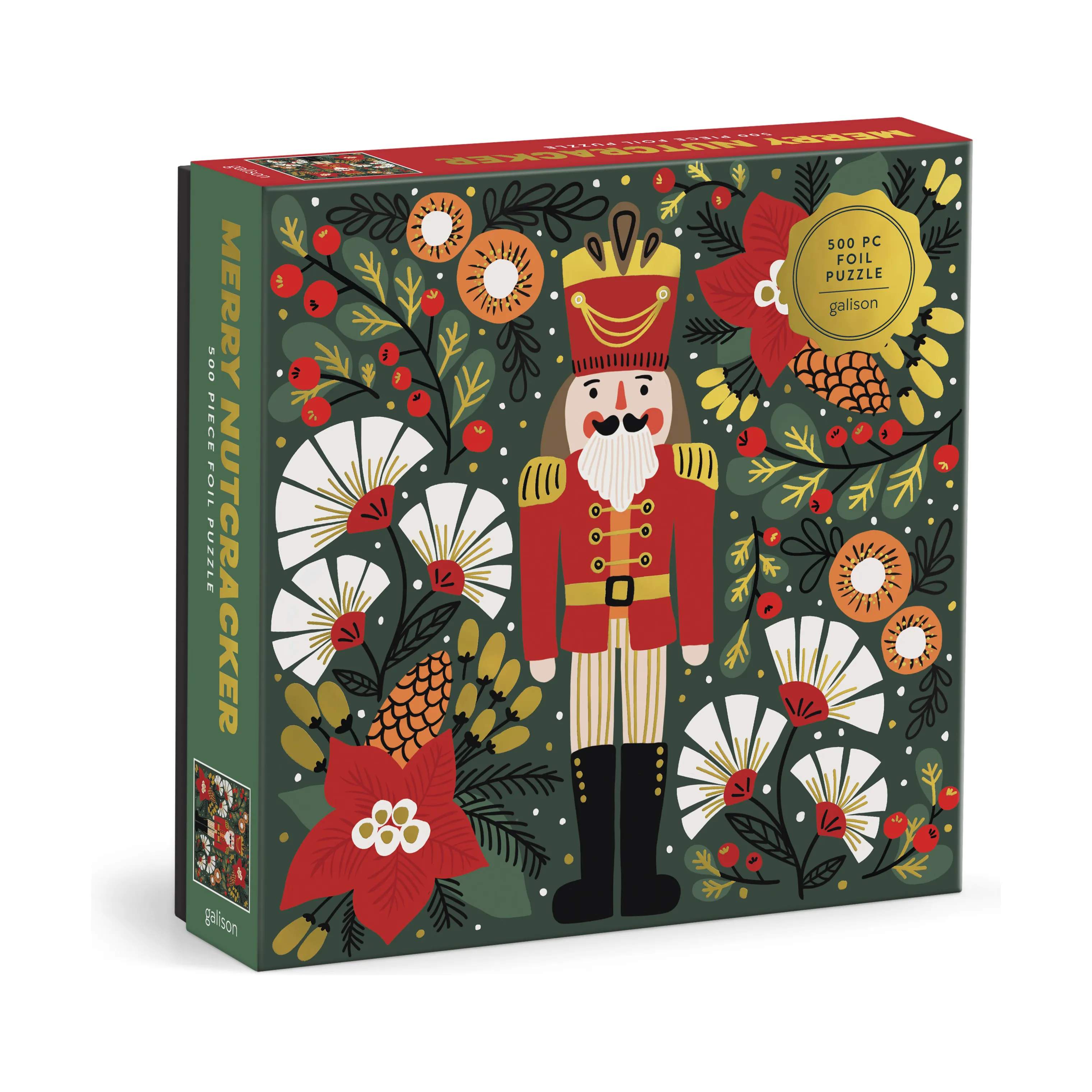 Galison Puslespil Puslespil - Merry Nutcracker i multi merry nutcracker, 1
