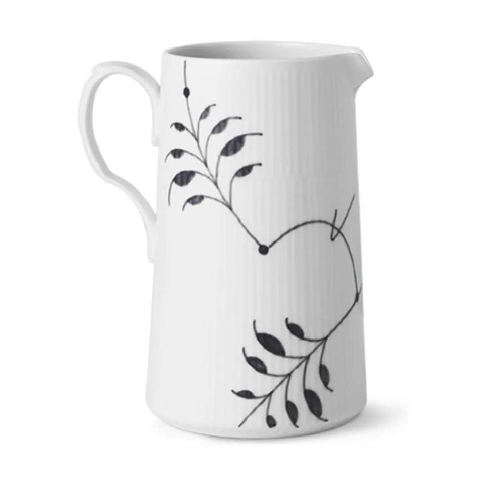Royal Copenhagen Serveringskander Sort Mega Riflet Kande i 1.5 L, 4