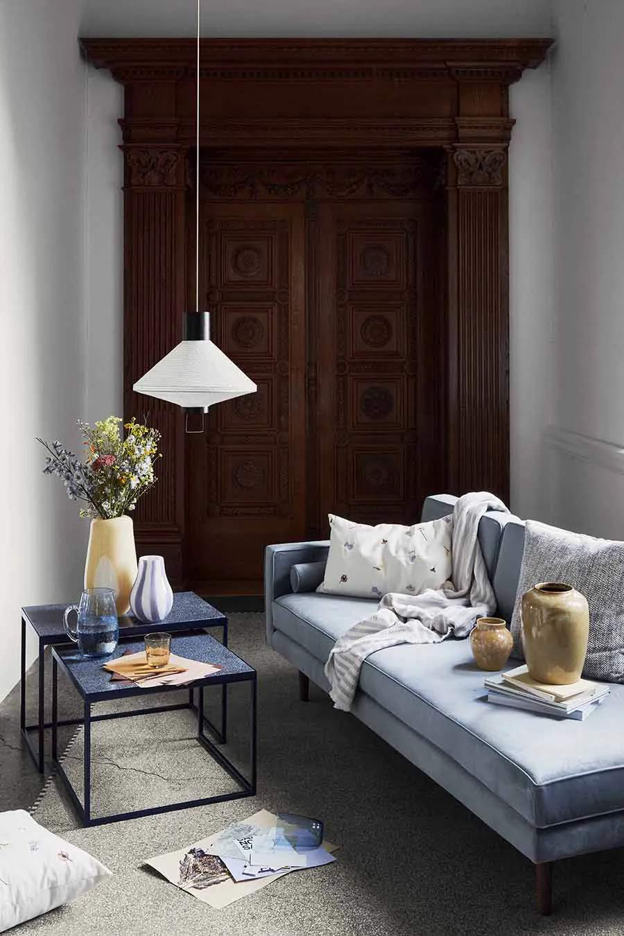 Broste Copenhagen Sideborde Tilde Bord i Dark Blue, 2