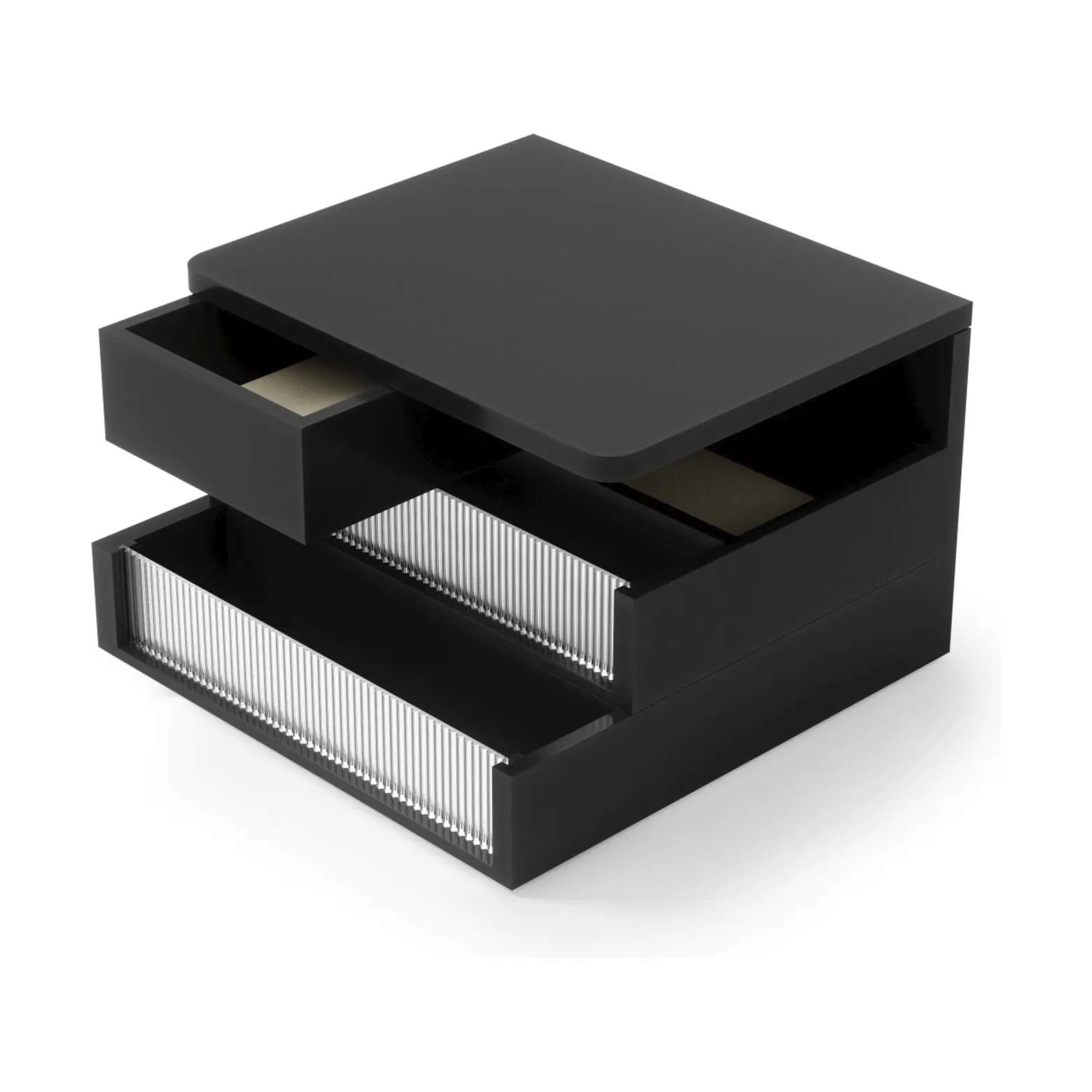 Umbra Småopbevaring Malibu Smykkeskrin i Sort, 1