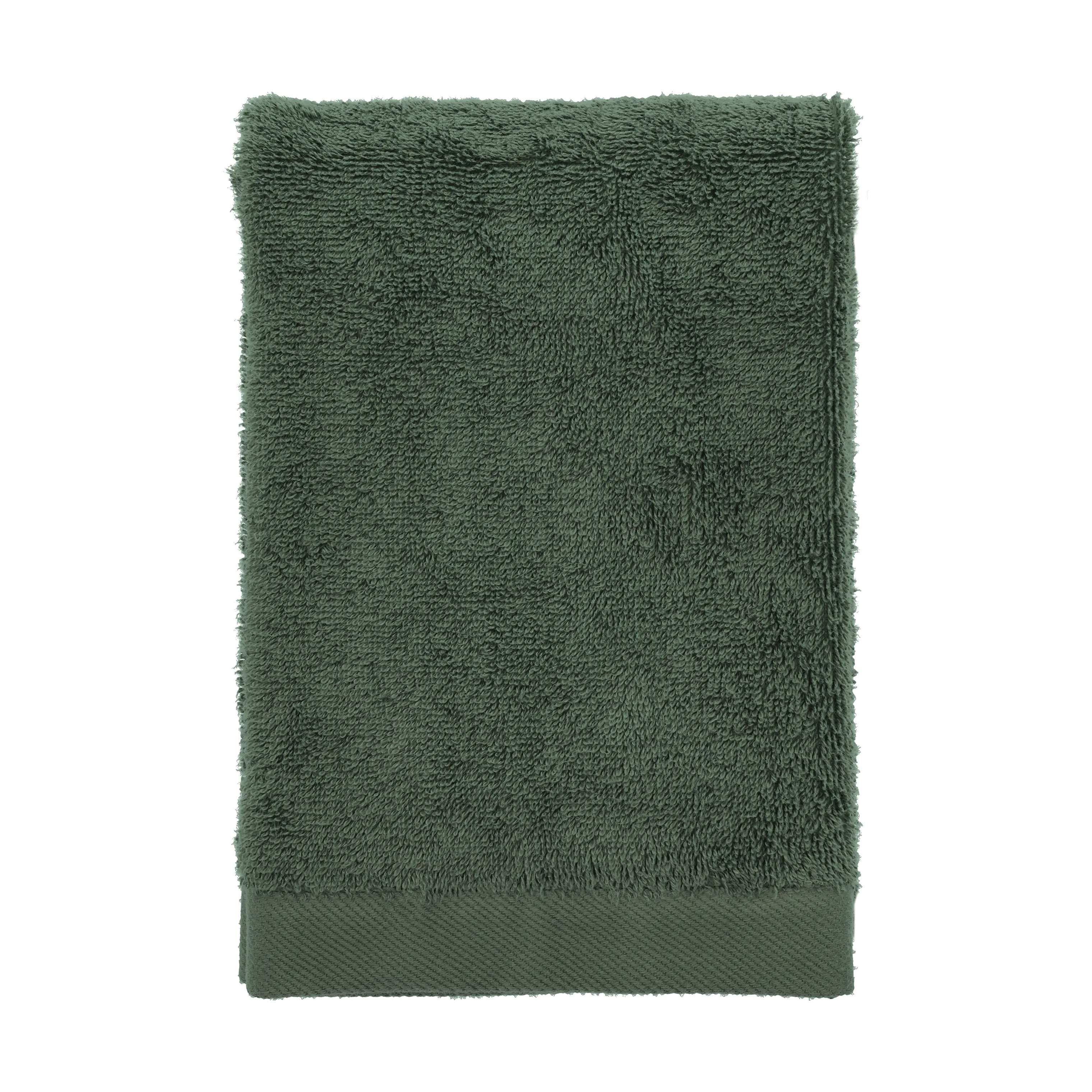 Organic Comfort Håndklæde, pine green, large