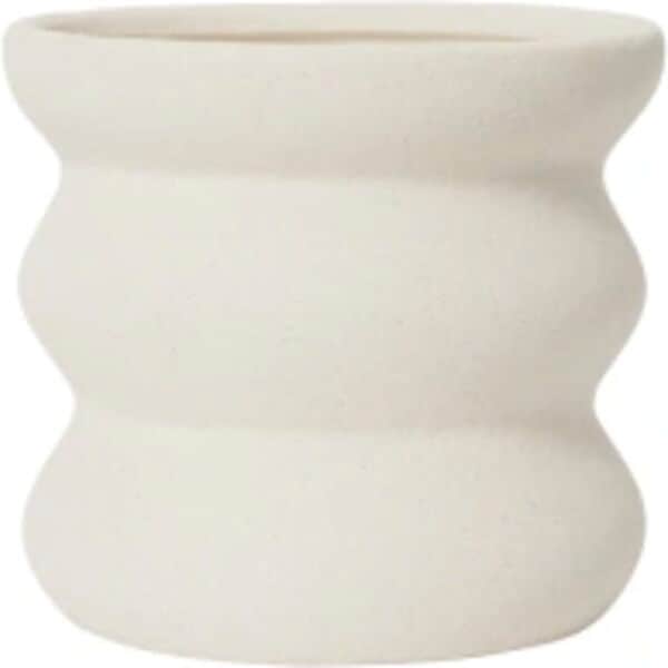 Broste Copenhagen Urtepotteskjulere Minna Urtepotte i Hvid , 16 cm, 1