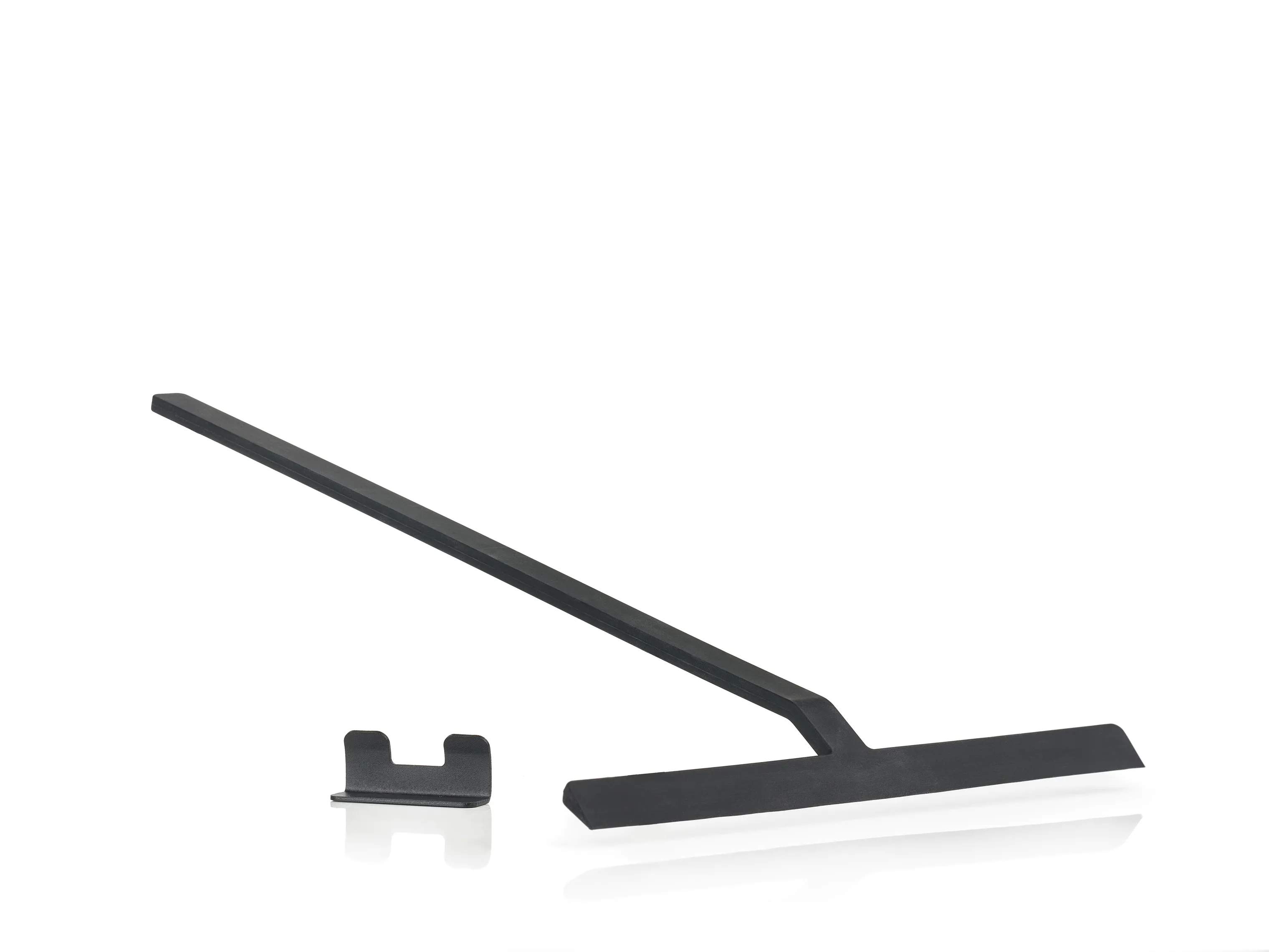 Zone Tilbehør til bad Rim Bruseskraber m. holder i Sort, 52 cm, 2