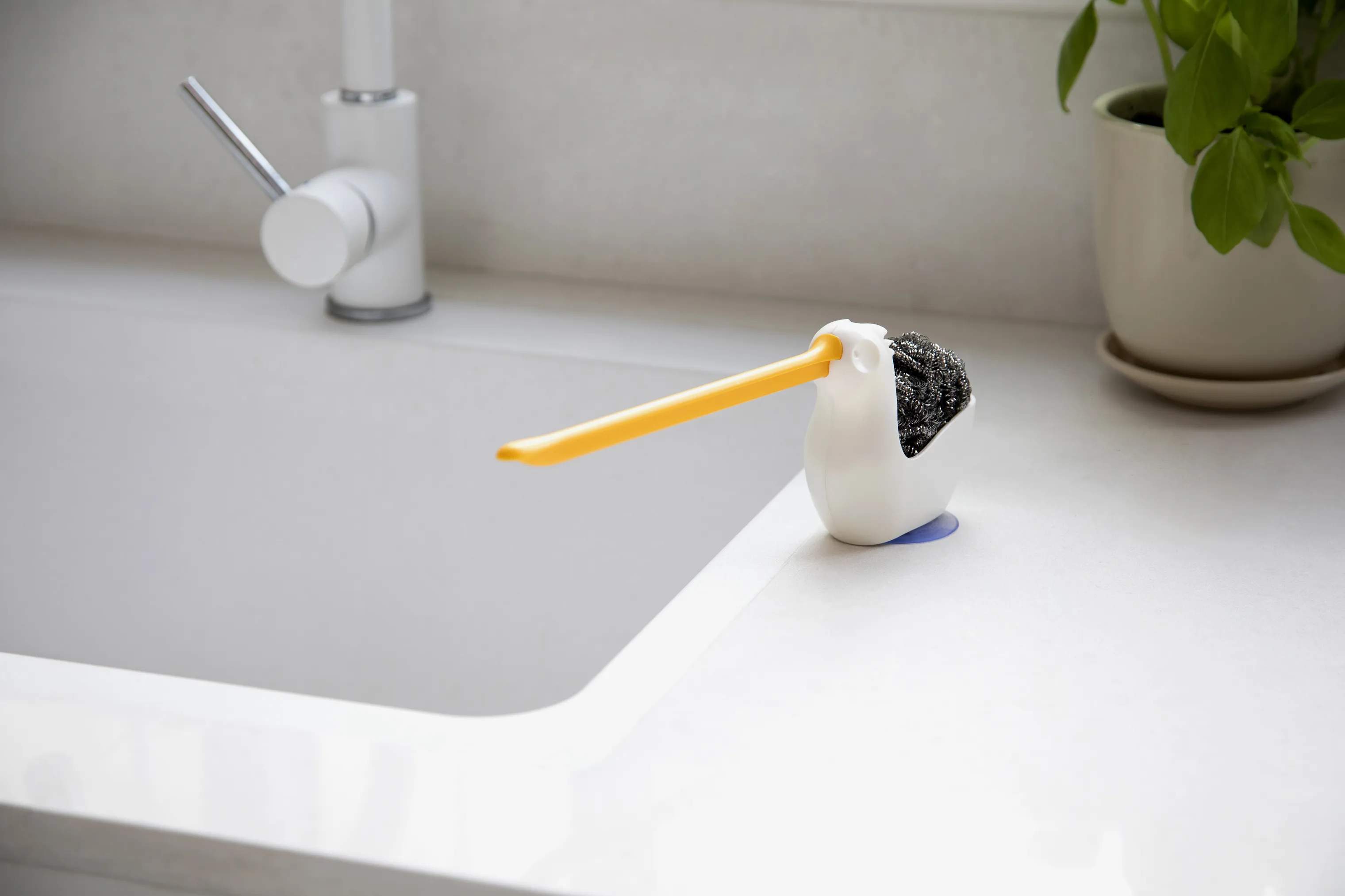 Peleg Design Øvrigt tilbehør til opvask Holder til Skuresvamp - Pelix i Hvid, 6