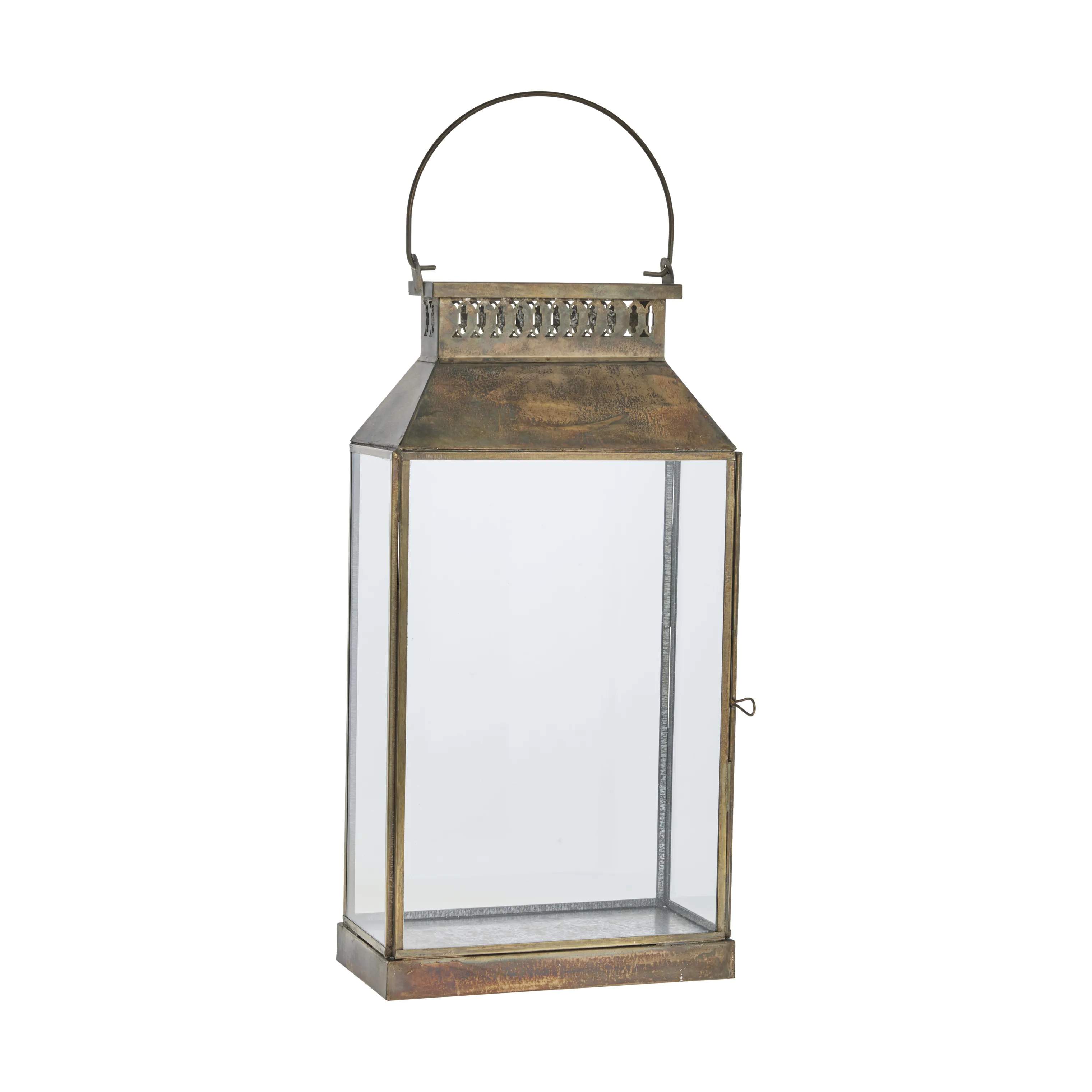 Lene Bjerre Lanterner Sigrid Lanterne i antik guldfarvet, 38,5 cm, 1