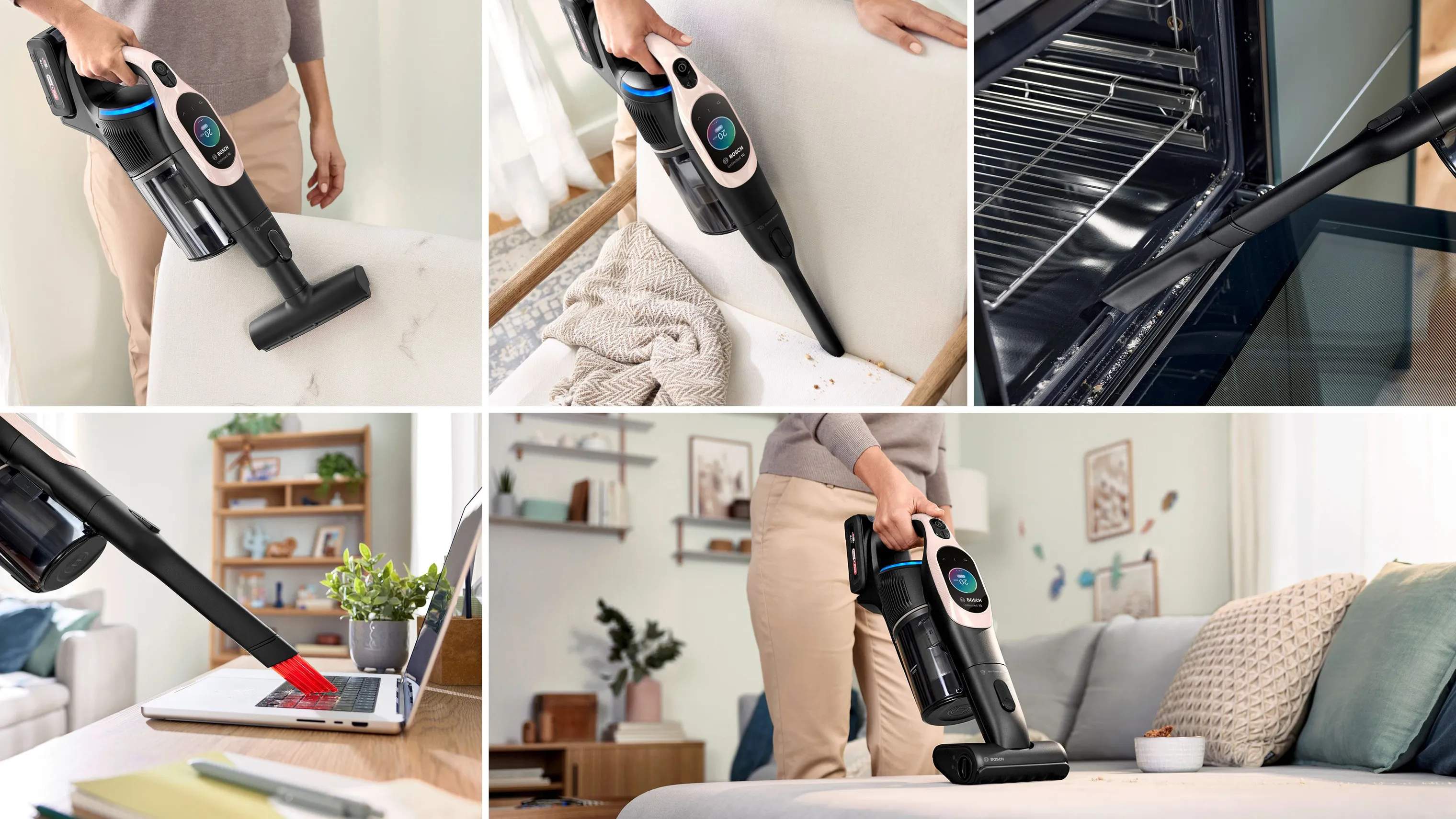 Bosch Støvsugere 2-i-1 Støvsuger Unlimited R10 Stick i Rose, 5