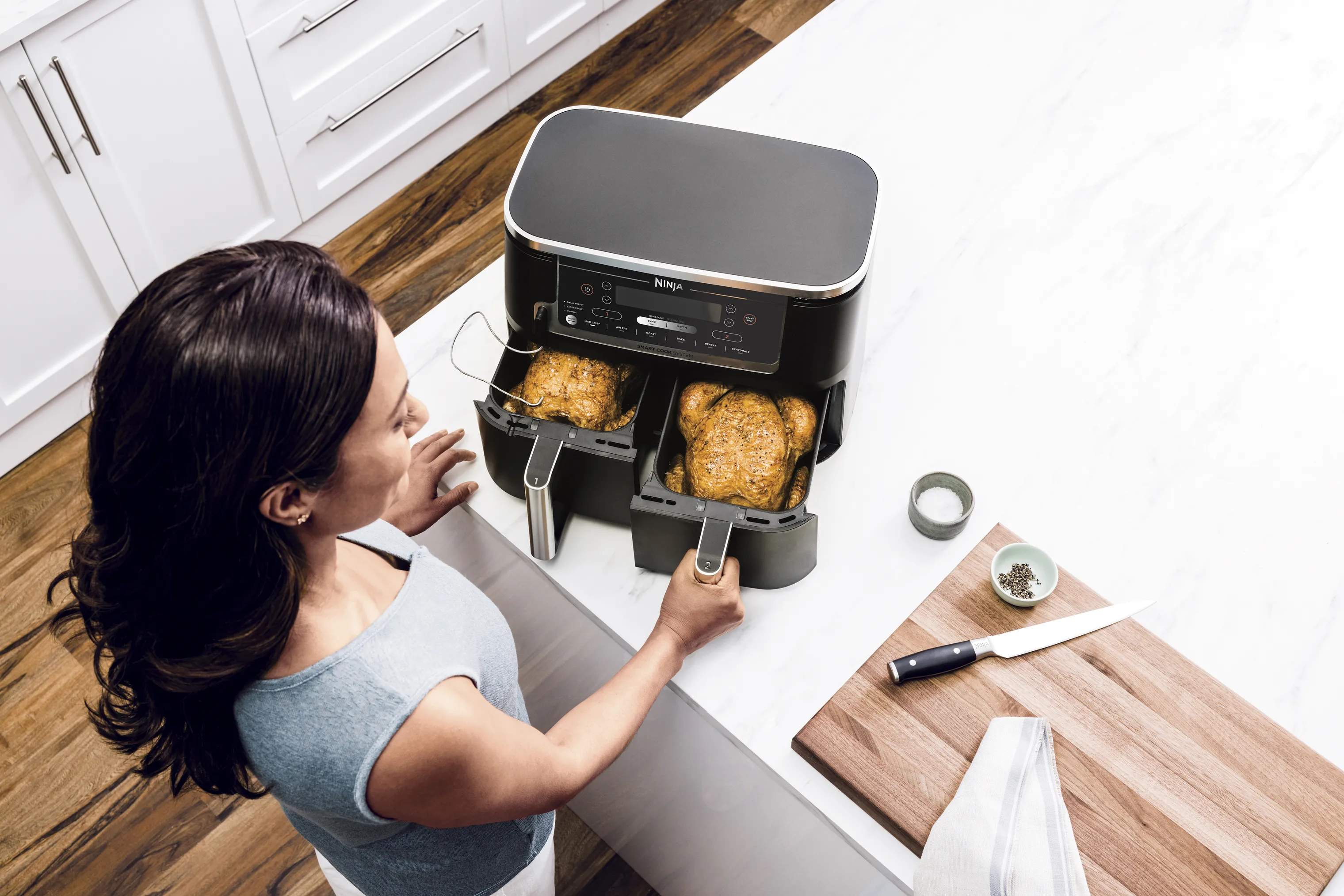Ninja Airfryers Foodi Max Dual Airfryer m. termometer i sort, 5