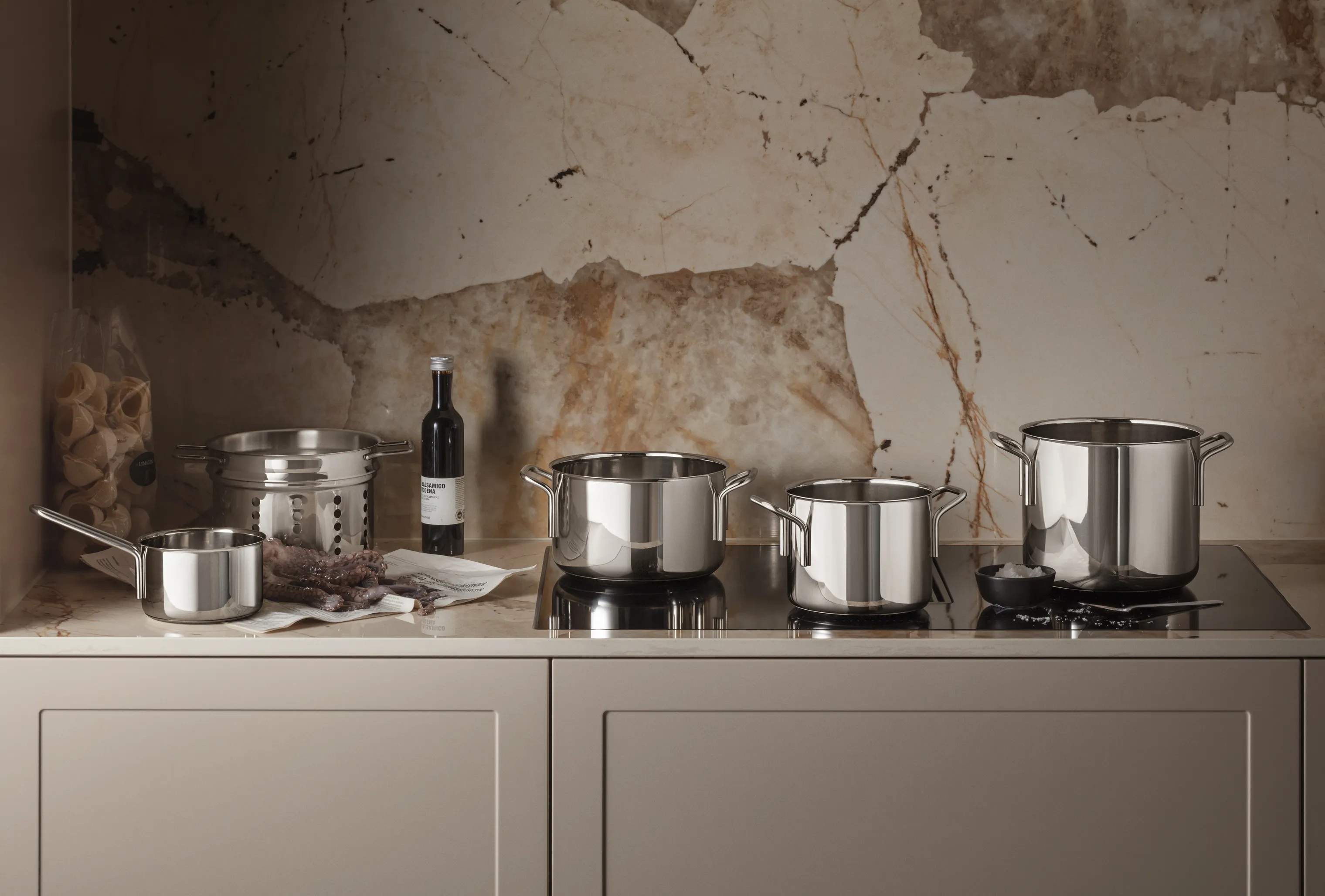 Eva Trio Grydesæt Stainless Steel Rec. Grydesæt  - 5 dele i Polished steel, 2