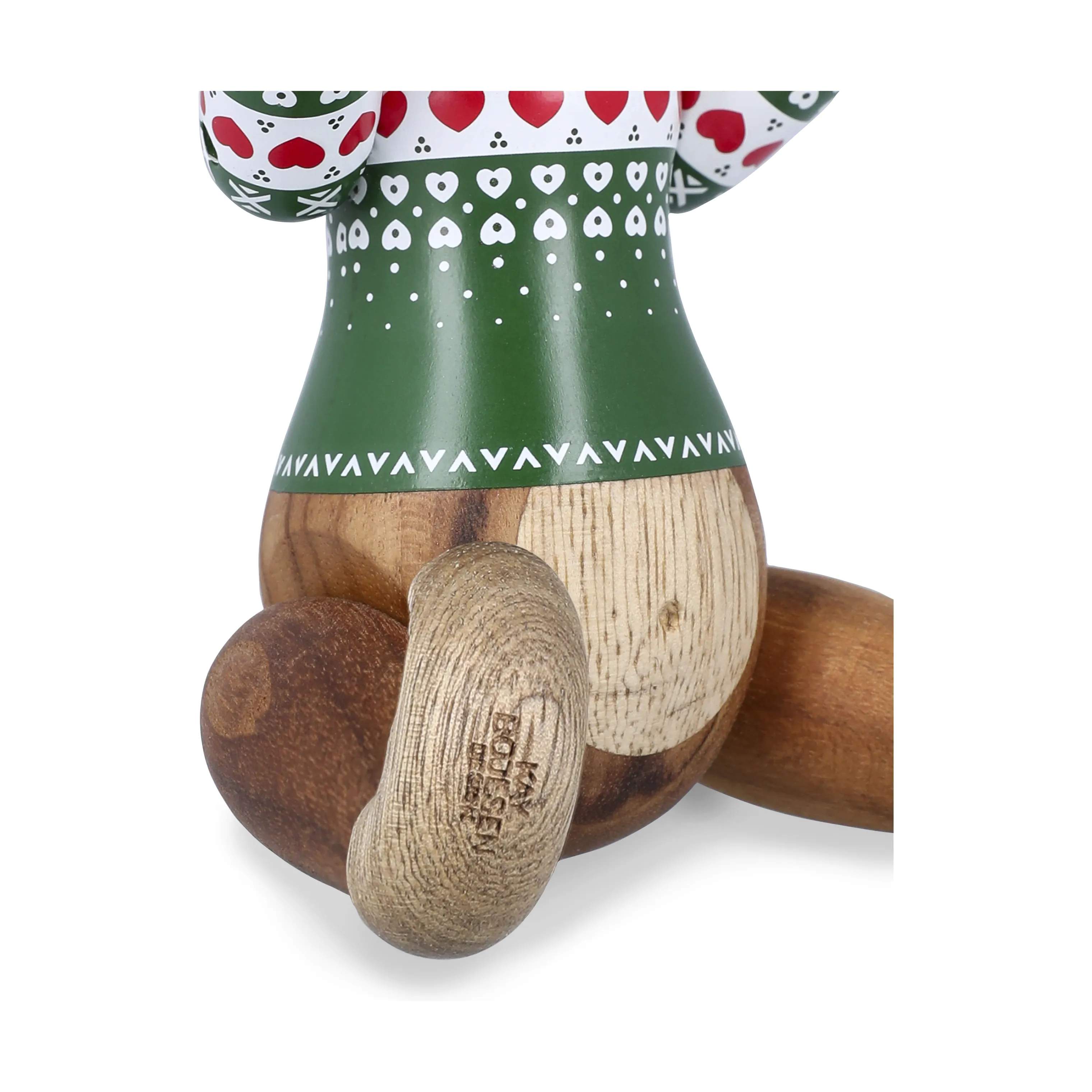 Kay Bojesen Julefigurer Monkey Abe m. julesweater - Lille i Grøn, 19,5 cm, 4