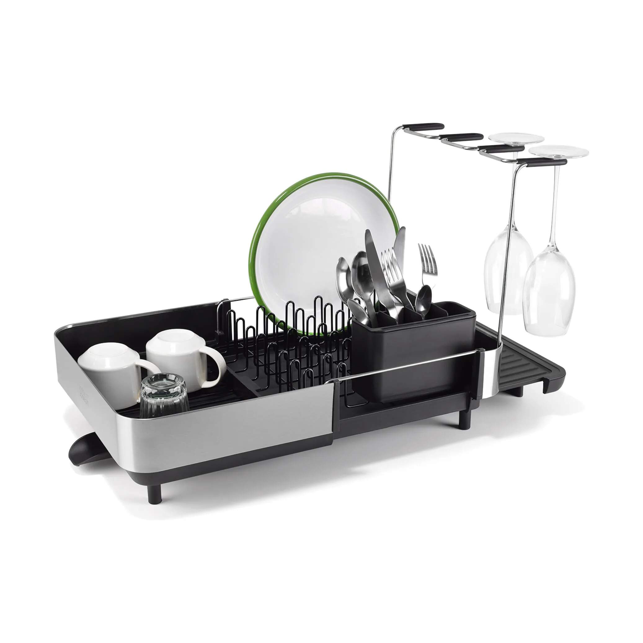 Joseph Joseph Opvaskestativer Extend Steel Plus Extend Steel+ Opvaskestativ i Black, 1