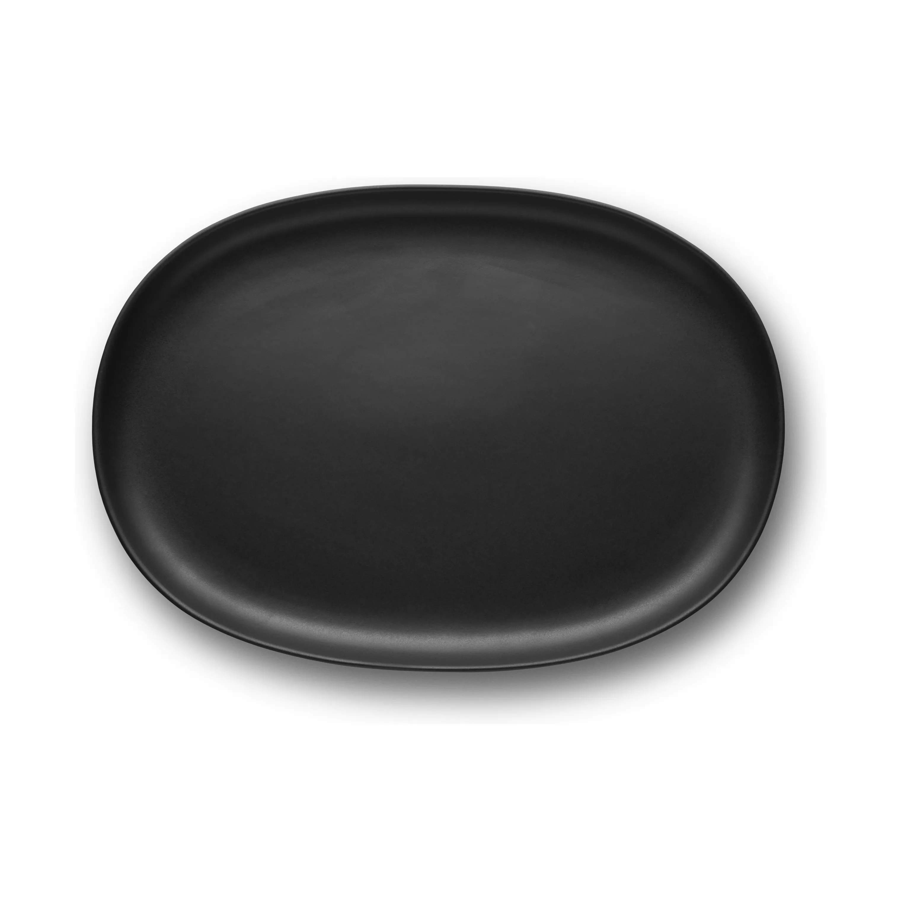 Nordic Kitchen Oval Tallerken, sort, large