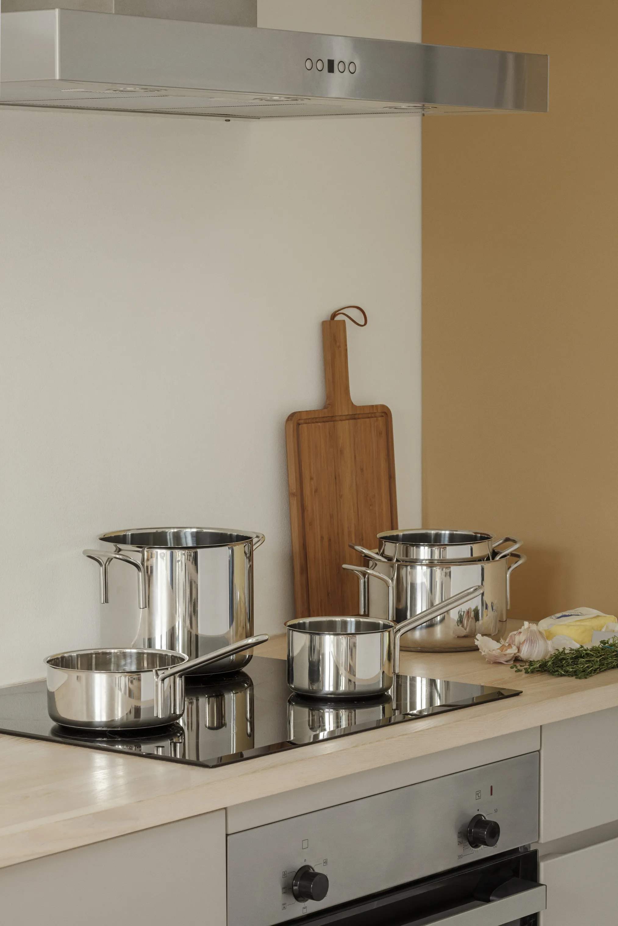 Eva Trio Grydesæt Stainless Steel Grydesæt - 5 dele i Polished steel, 2