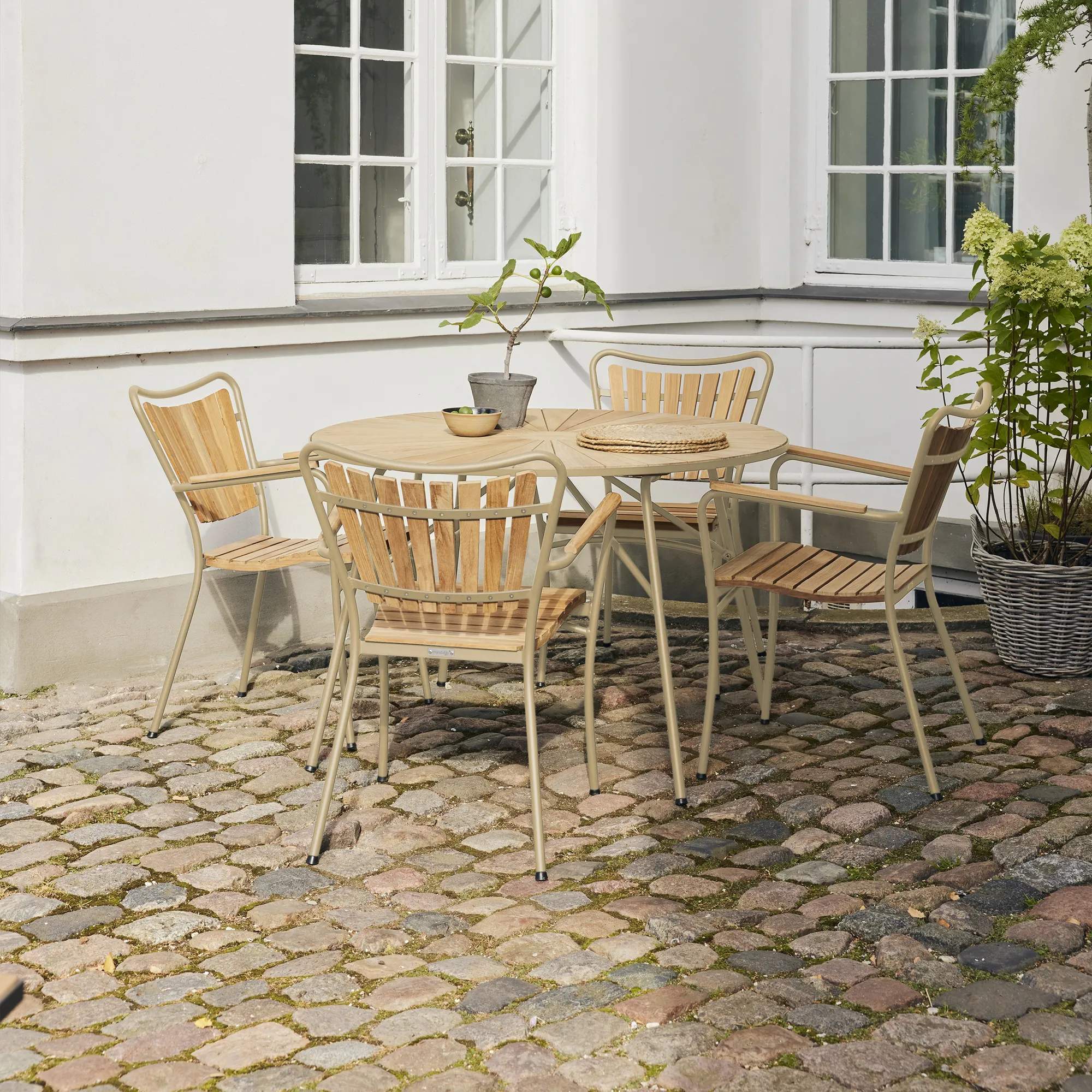 Mandalay Havemøbelsæt Marguerit Havemøbelsæt - 5 dele i taupe, 2