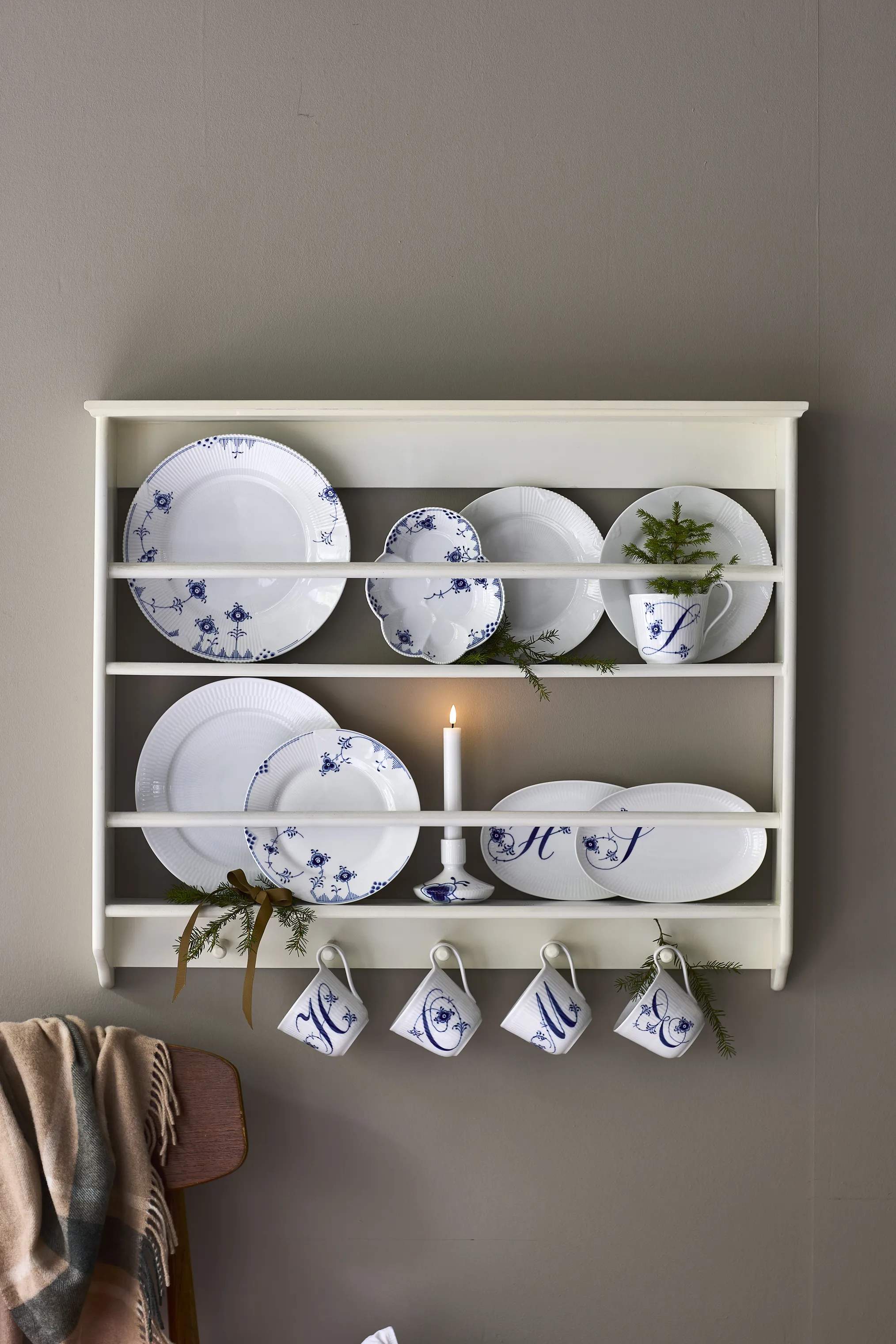 Royal Copenhagen Frokosttallerkener Alfabet kollektion Tallerken - S i S tallerken, 2