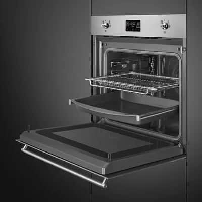 Smeg Indbygningsovne Classic Indbygnings mikro-kombiovn SO6302M2X i Stål, 2