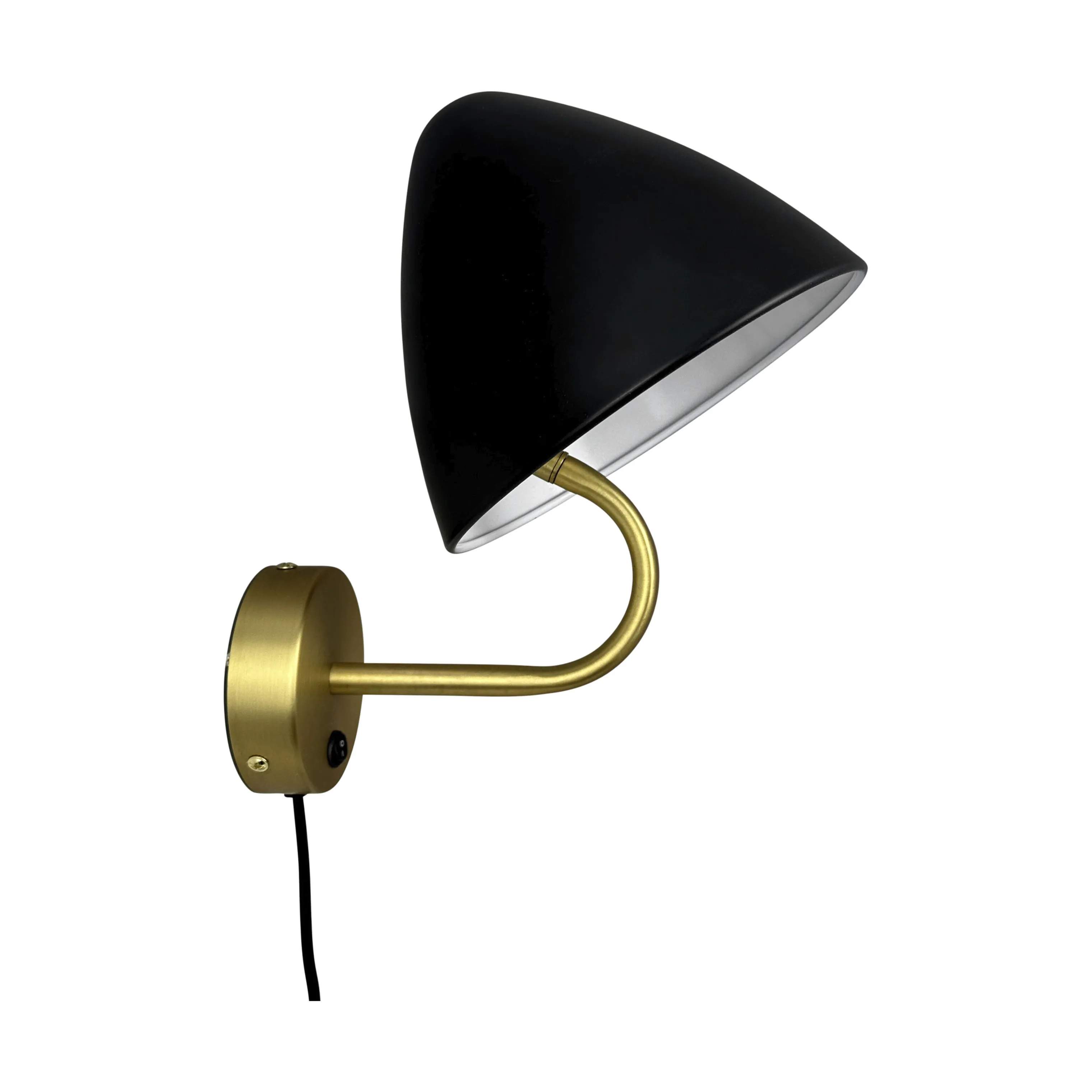 Dyberg Larsen Væglamper Oulu Væglampe i Sort/ Messing, 1