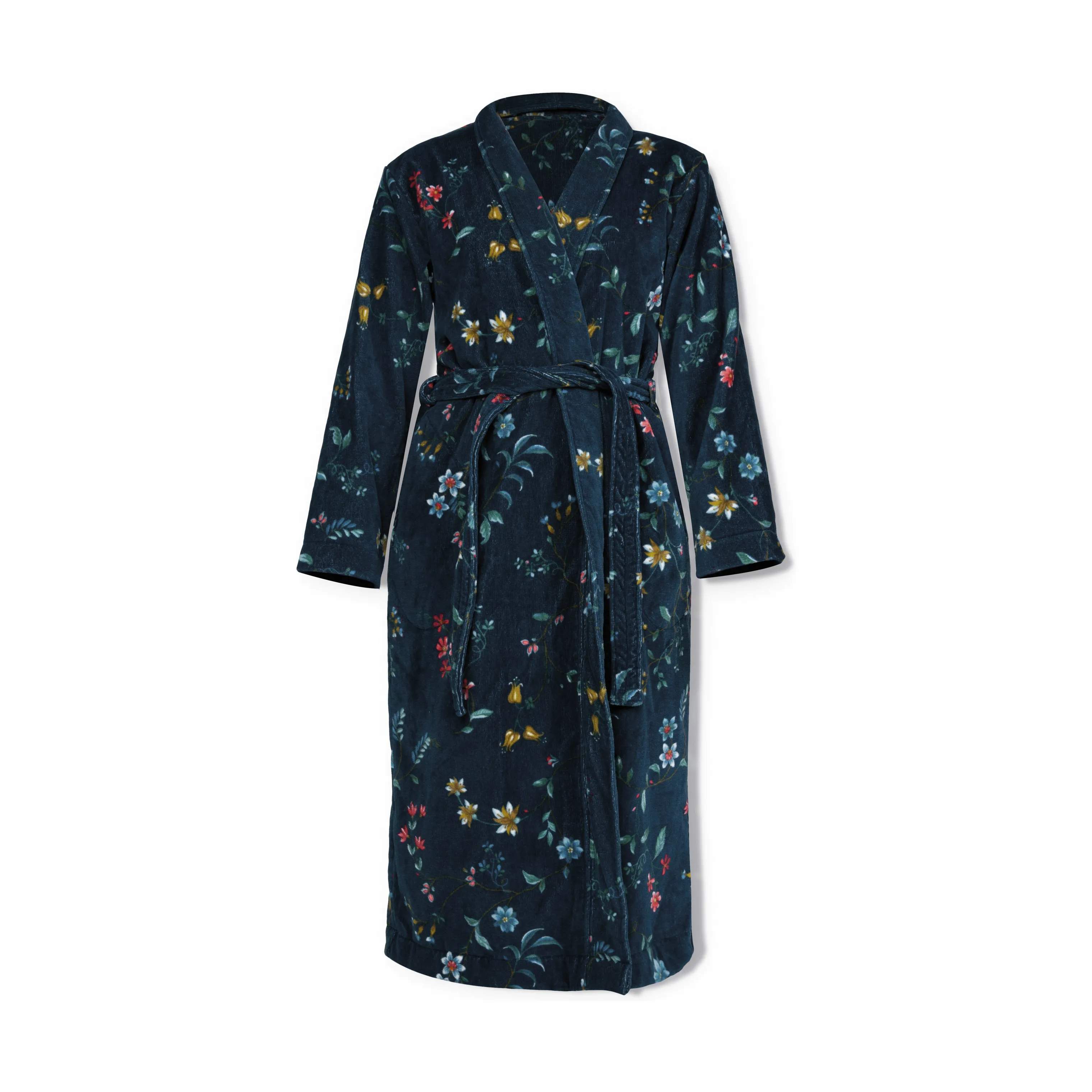 Les Fleurs Badekåbe, dark blue, large