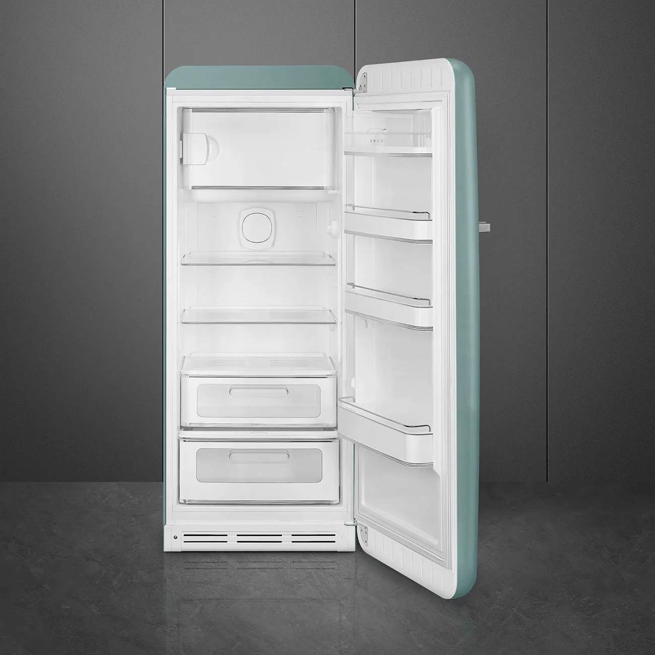 Smeg Køleskabe 50's Style Kølefryseskab i Emerald green, 2