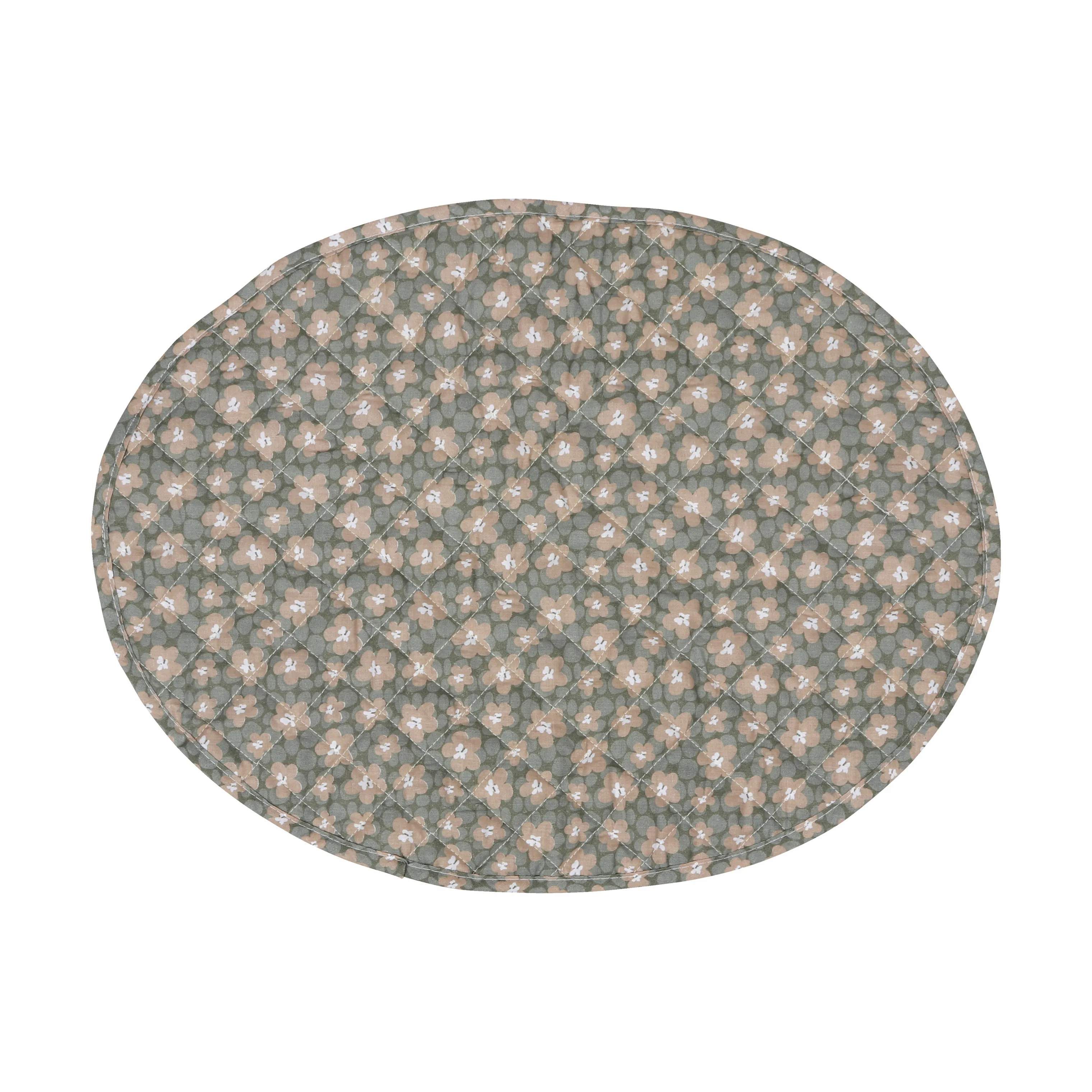 CASA Living Dækkeservietter Inside Out Dækkeserviet Flower i Lys terracotta/grøn, 1