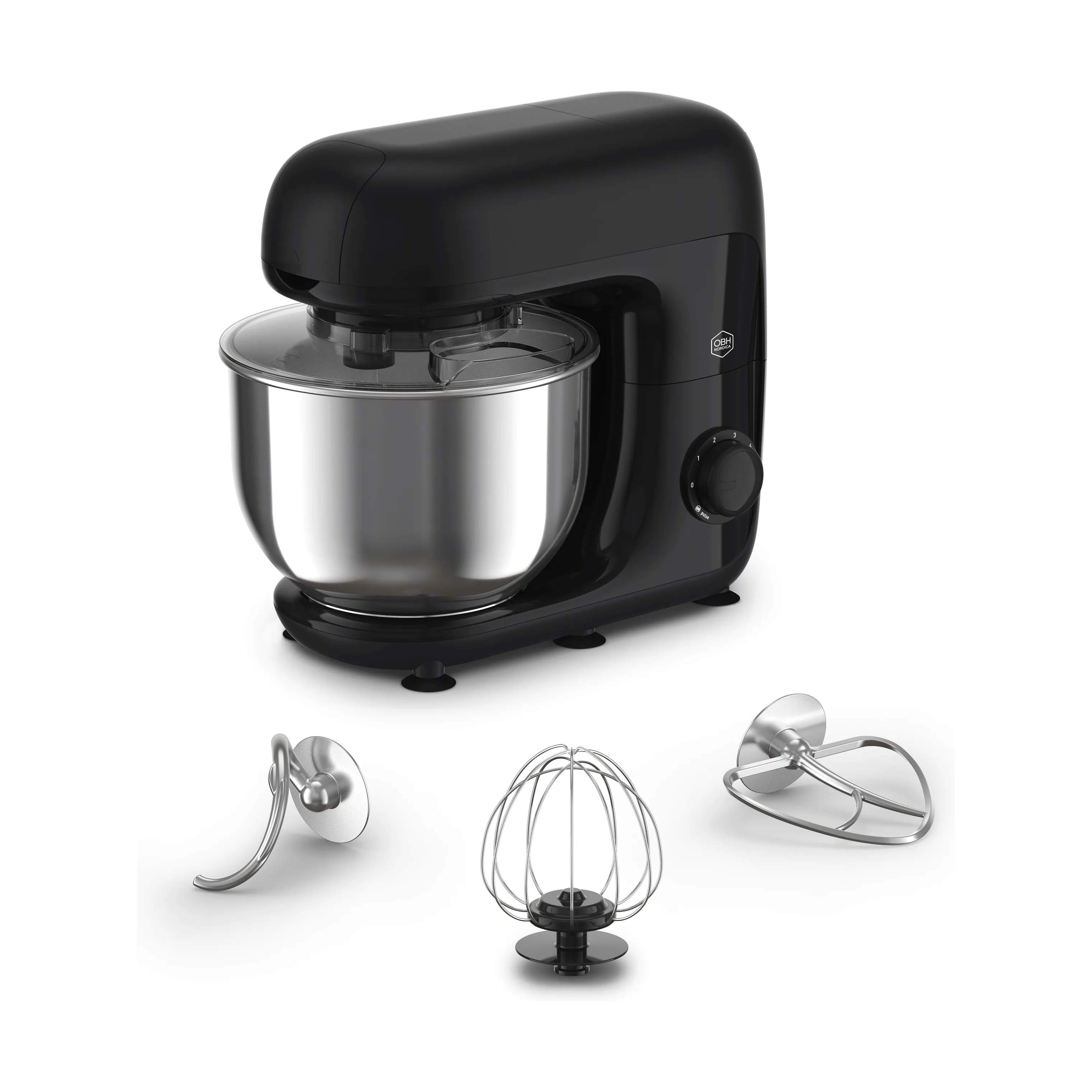OBH Nordica Røremaskiner Køkkenmaskine Bake Essential i Sort, 1