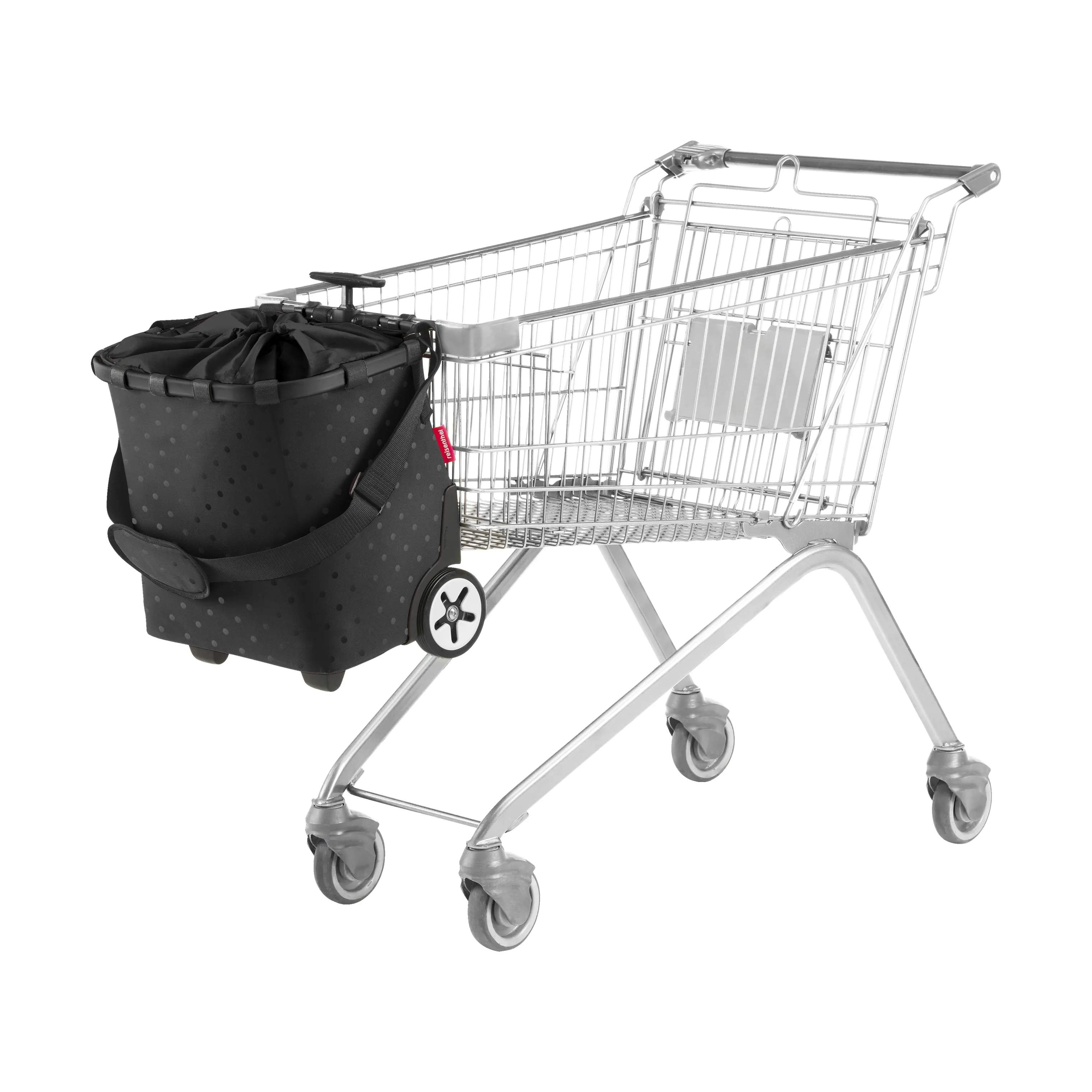 Reisenthel Indkøbskurve Carrycruiser Vogn i Sort med prikker, 6